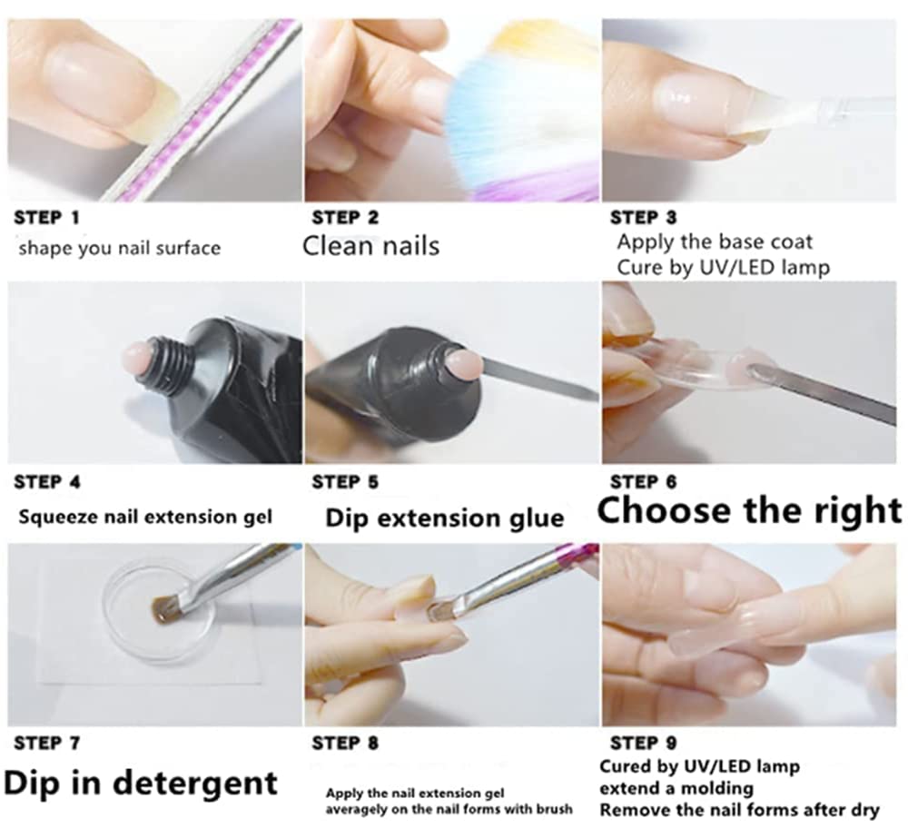 30ml Professional Builder Gel for Nails - Poly Nail Extension & Enhancement Gel, DIY Manicure Kit for Strong Natural-Looking Nails (Nude Pink) | Perfect for Home Salon, Nail Art & Gel Extensions