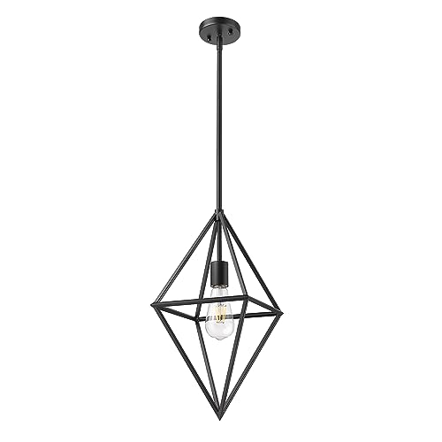 Matte Black - 1 Light Diamond