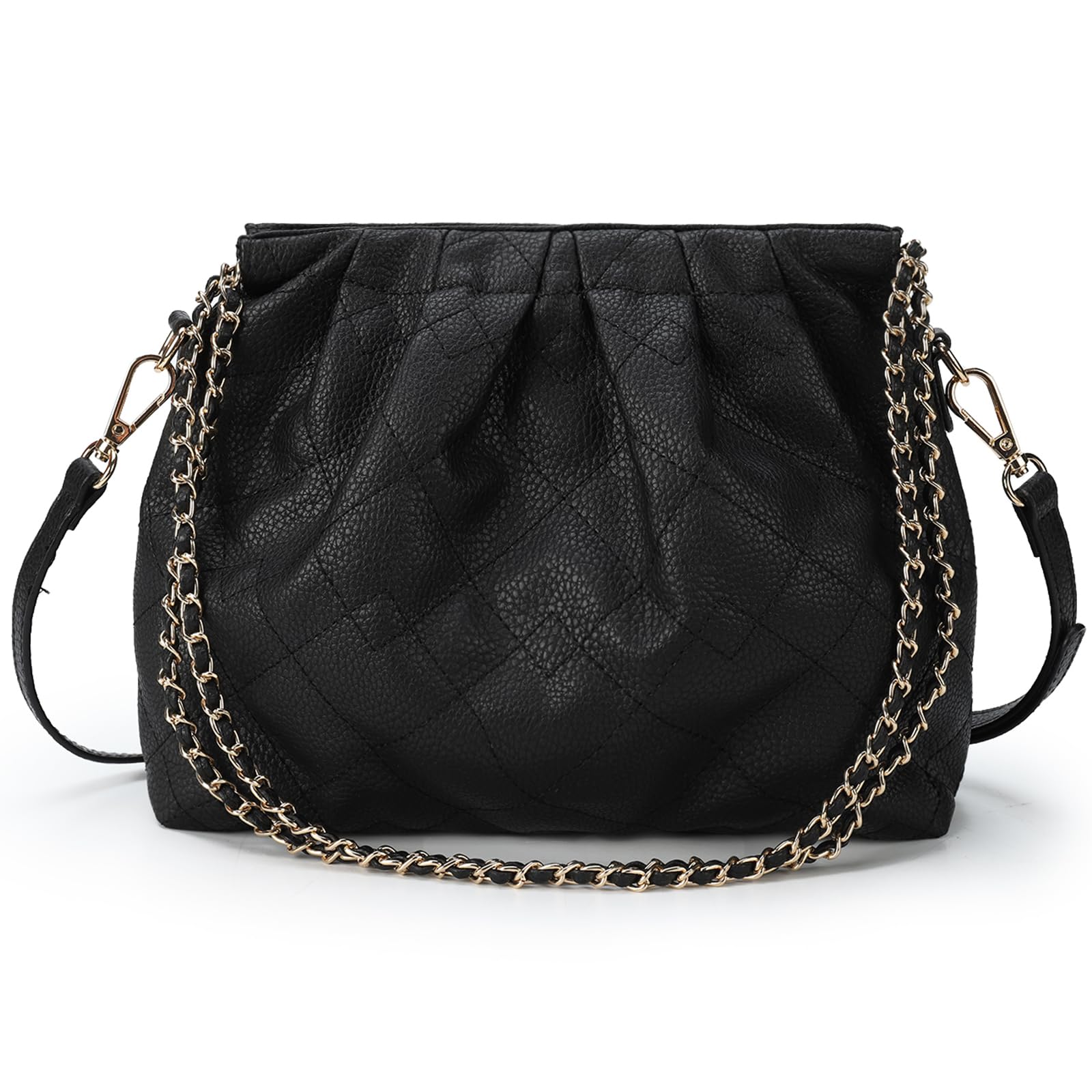 Stylish Gladdon Quilted Crossbody Bag for Women - Small Leather Shoulder Purse with Chain Strap, Designer Clutch - Perfect for Daily Use, Shopping & Evening Events
