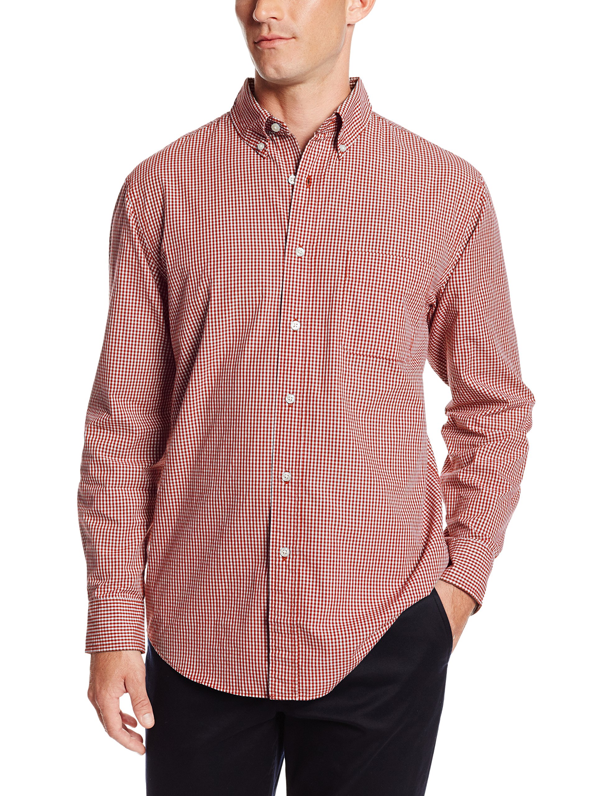 Arrow Men's Classic Checkered Long Sleeve Button Down Shirt - Casual & Business Wear for Office, Dating & Outdoor Activities