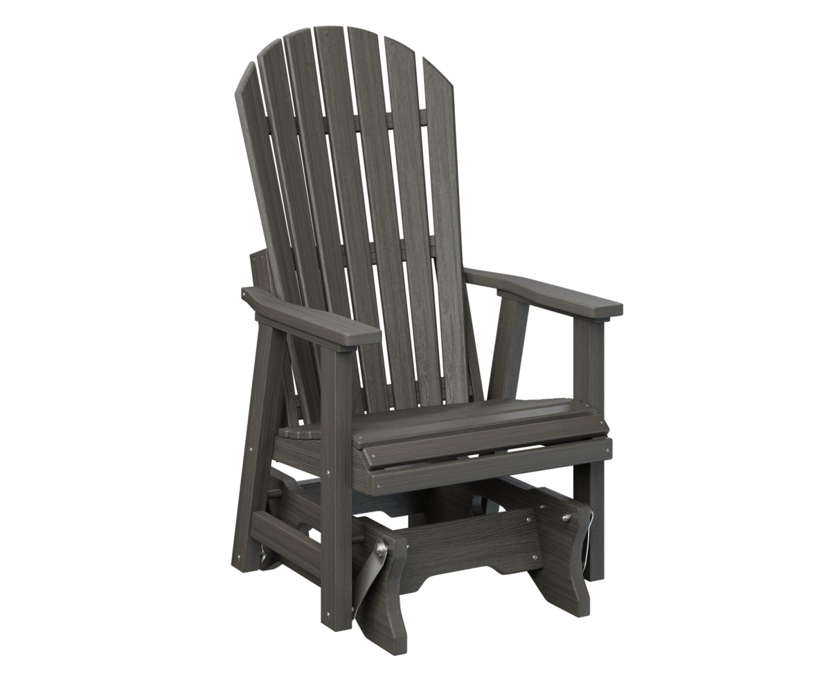 Berlin Gardens Comfo Back Single Glider - Outdoor Patio Rocking Chair with Ergonomic Support for Porch, Garden, or Deck Relaxation | Perfect for Reading, Lounging, and Enjoying Nature