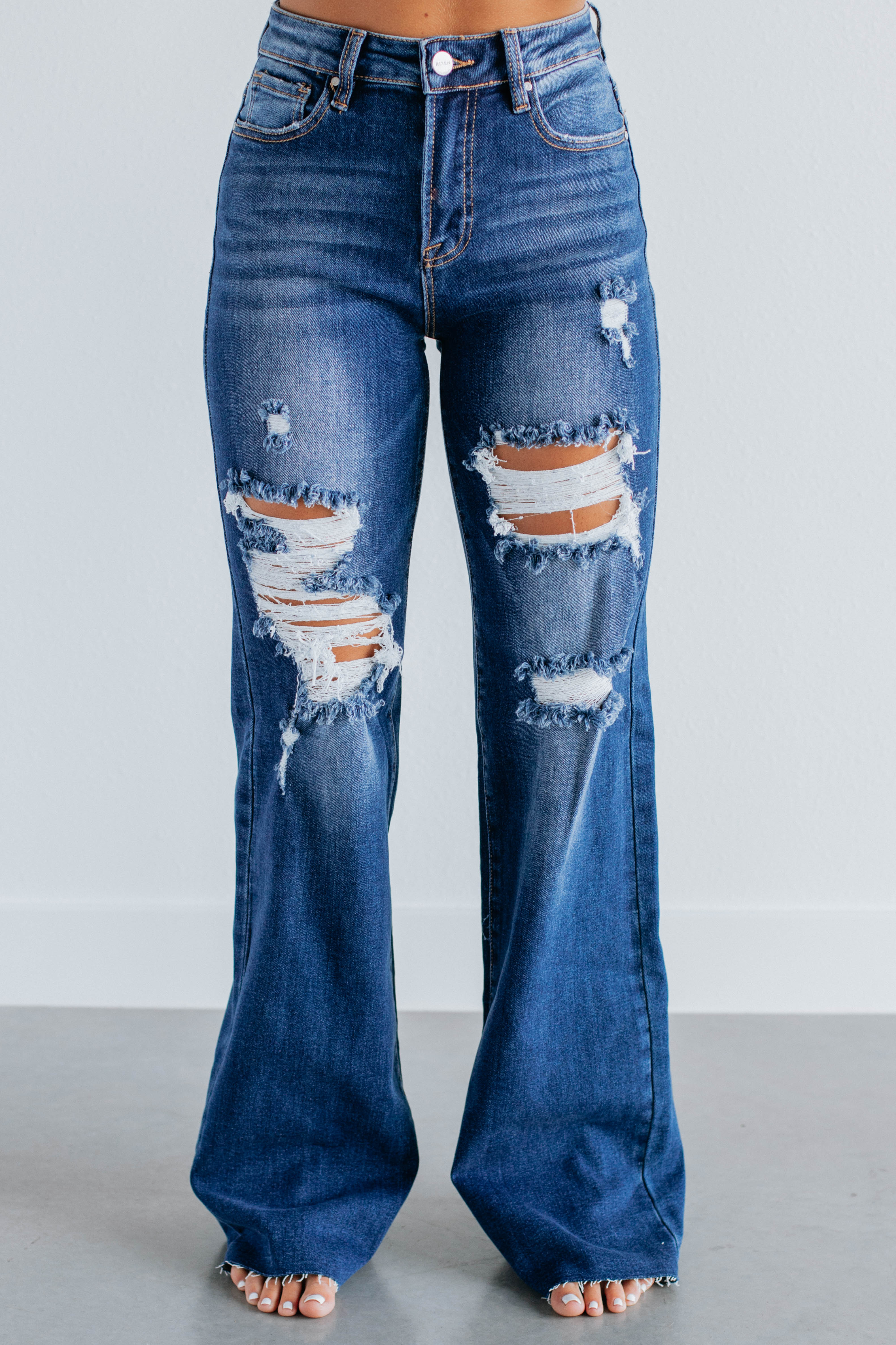 Georgia Risen Jeans for Men - Premium Dark Wash Denim Pants | Comfortable & Stylish for Casual Wear, Office, and Night Out