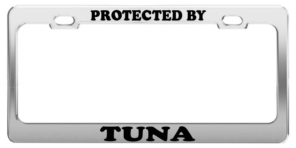 Tuna License Plate Frame - Durable Car & Truck Tag Holder Accessory for Secure Protection | Perfect for Off-Road, Daily Commute & Vehicle Customization