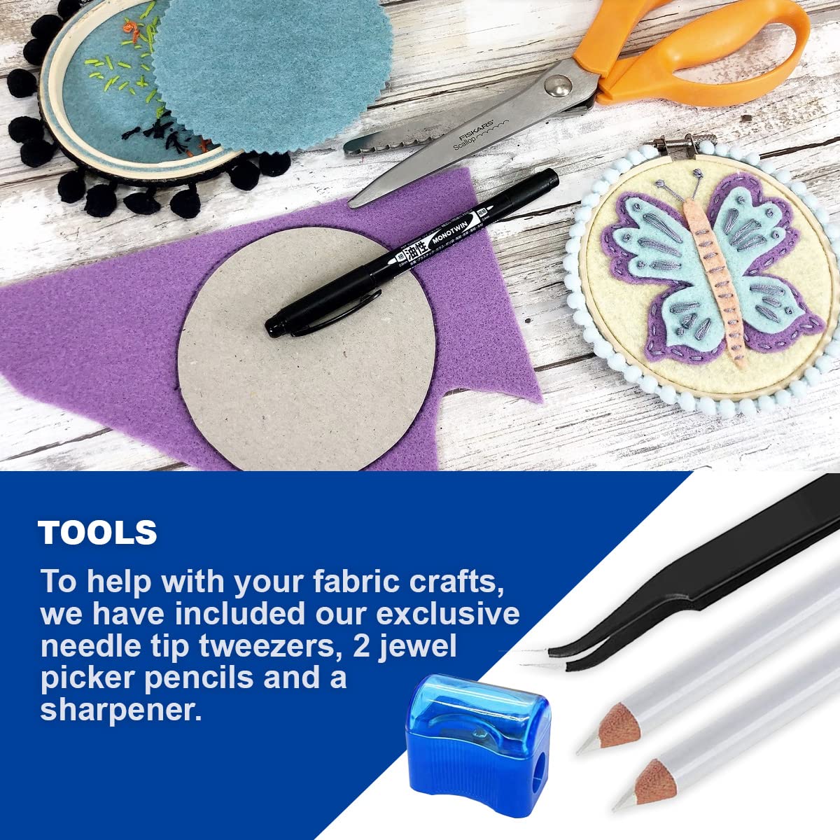 Jewel-It Fabric Glue 2oz with Accessories for DIY Crafts & Jewelry Making
