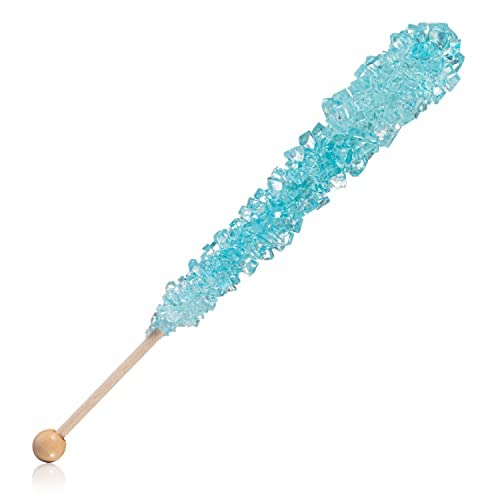 Magical Rainbow Rock Candy Sticks - 36 Individually Wrapped Colorful Sugar Candy - Perfect for Birthday Parties, Baby Showers & Gift Bags