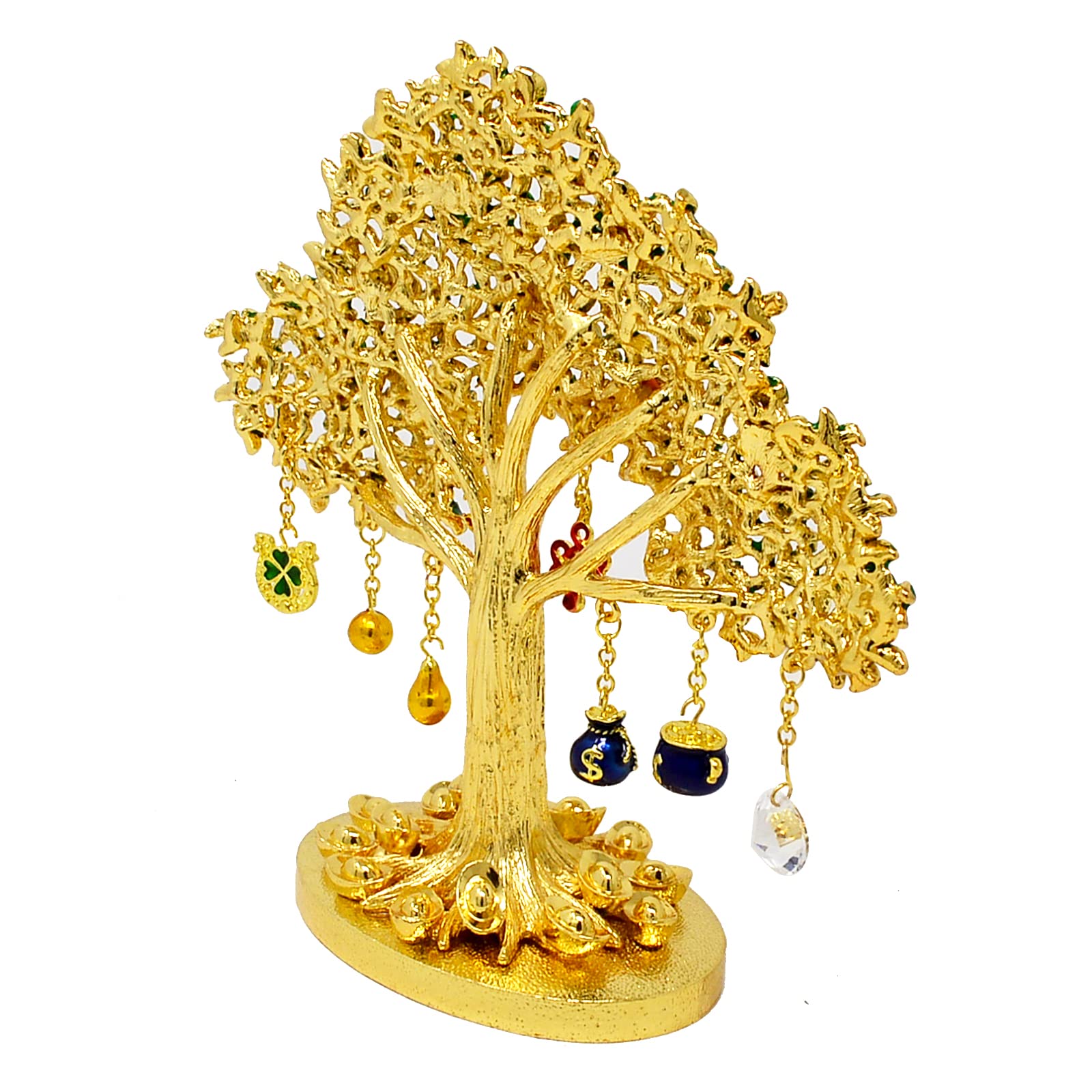 Feng Shui Money Tree for Wealth & Prosperity - Home & Office Decor Ornament W5034 | Perfect for Desk Decor, Housewarming Gift & Positive Energy