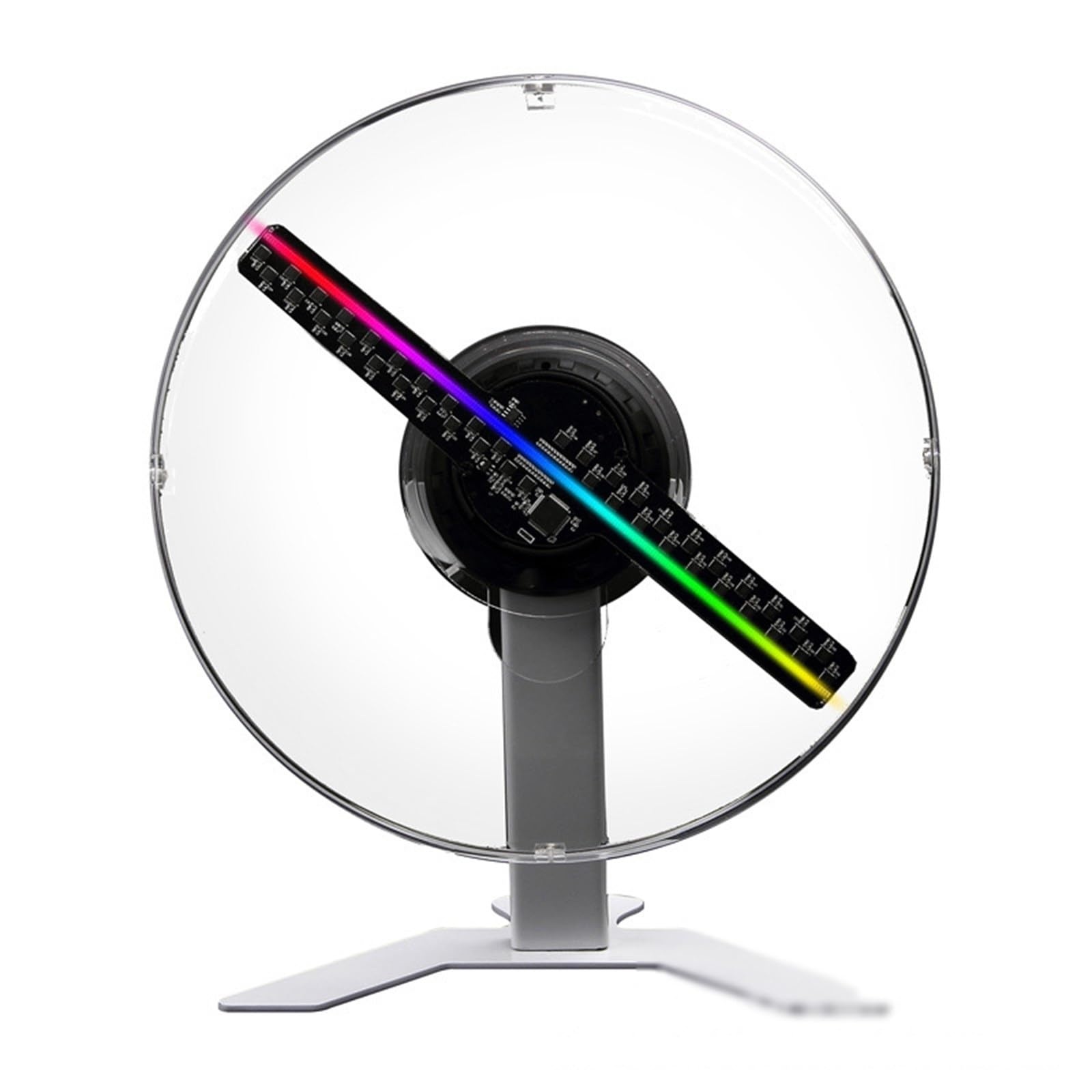 3D HD Holographic Fan 28cm with Wireless Phone Projector - Swing Table Hologram Display for Advertising, Events & Home Decor