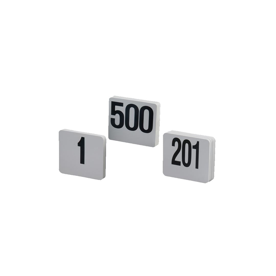 American Metalcraft Table Number Signs 1-100, 4x4 Inches - Elegant Wedding, Banquet, and Event Table Markers