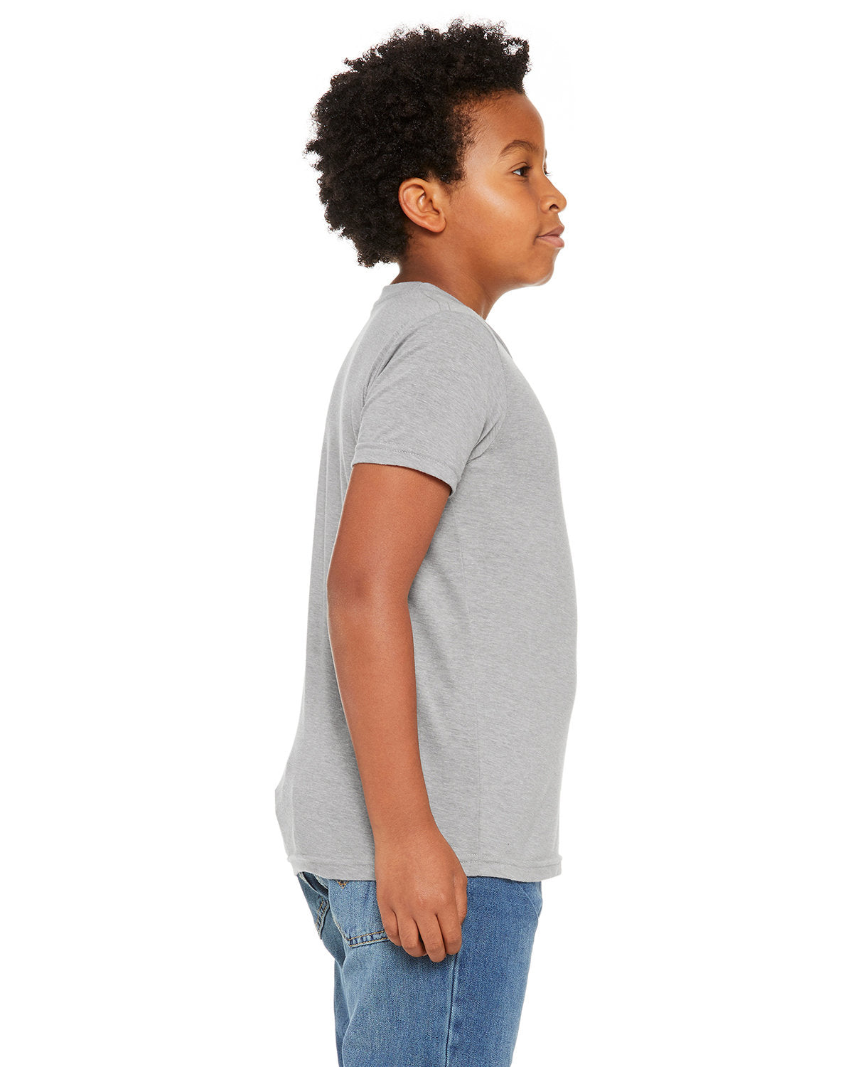 Bella + Canvas 3413Y Youth Tri-Blend Short Sleeve T-Shirt - Soft & Comfortable Kids Tee for Everyday Wear, School, and Playtime