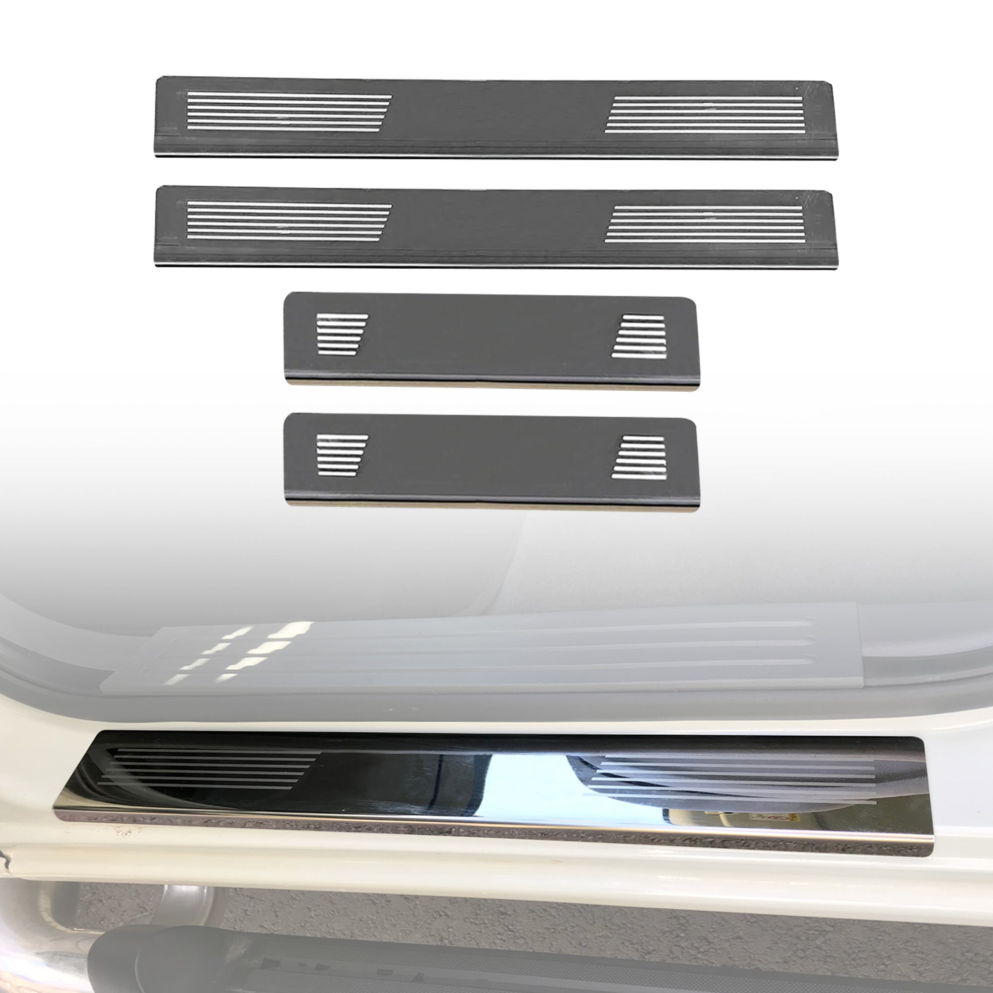 Stainless Steel Door Sill Protector for Mazda BT-50 BT50 Dual Cab 2011-2020 - Durable Scratch Guard for Truck Interior Protection & Style Upgrade