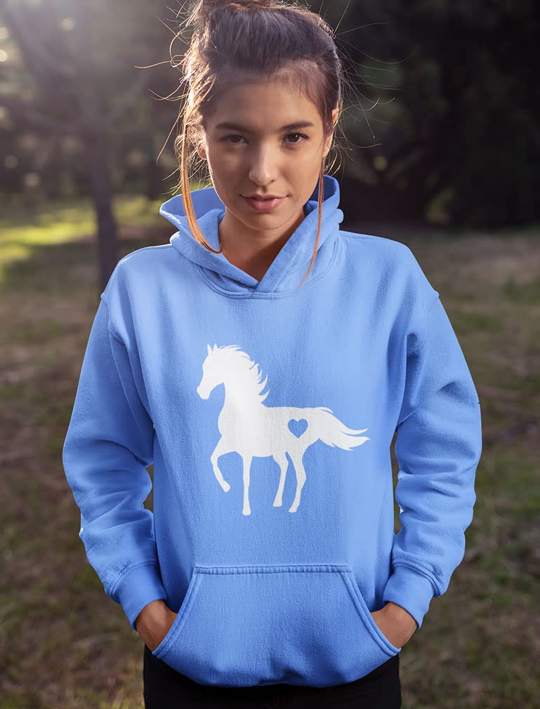 Tstars Equestrian Riding Hoodie for Women & Teen Girls - Soft & Stylish Horseback Riding Sweatshirt - Perfect Gift for Horse Lovers - Ideal for Barn, Trail Rides & Equestrian Events