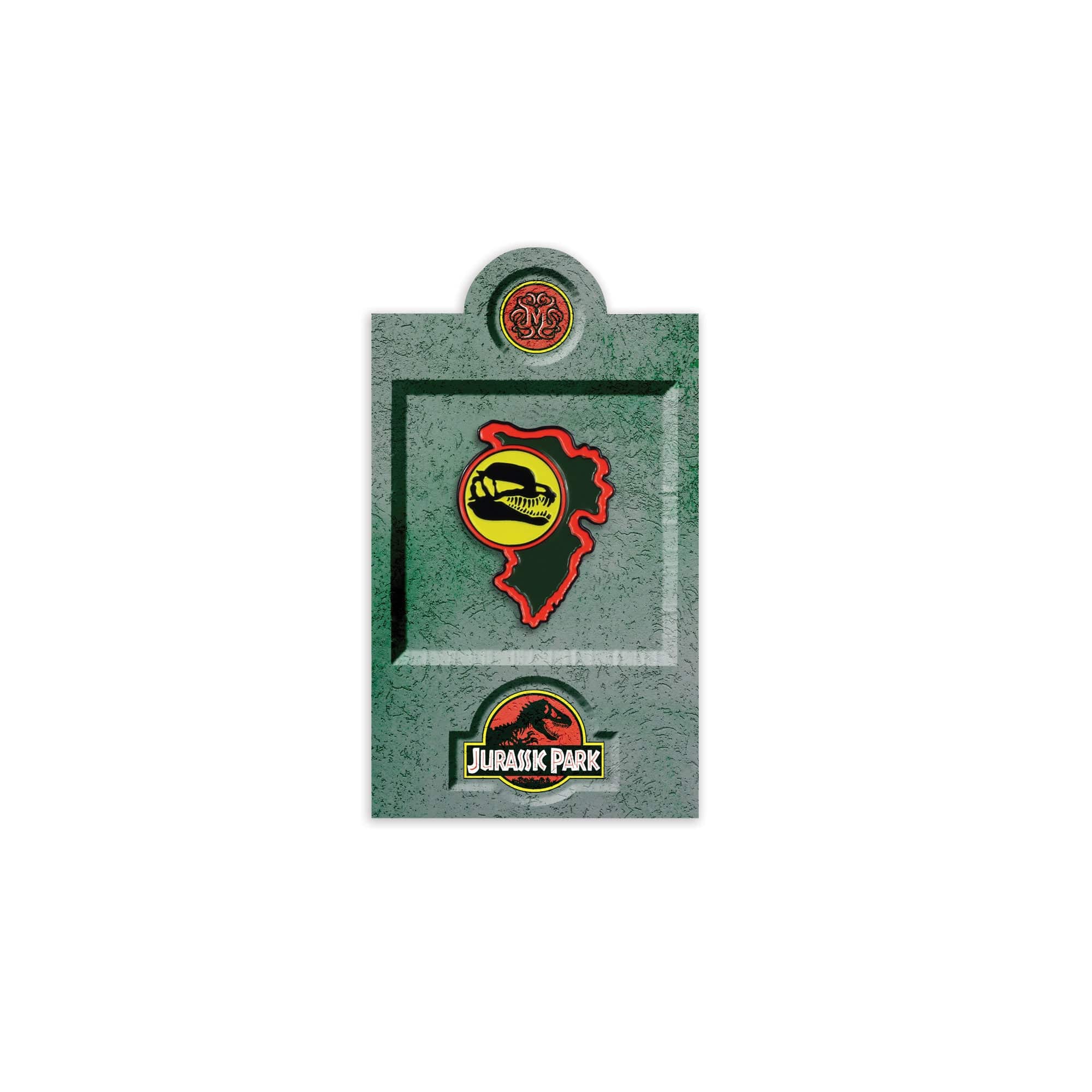 Jurassic Park Paddock Sign Pin Series - Dinosaur Enthusiast Collectible Badge for Backpacks, Jackets & Hats - Perfect for Fans, Cosplay & Theme Park Visits