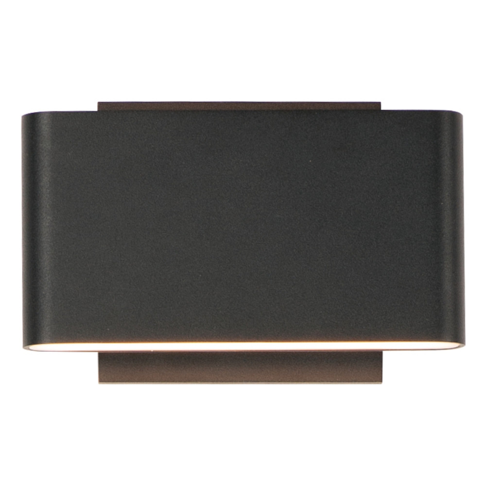 Alumilux Spartan LED Outdoor Wall Sconce Light Fixture - Waterproof Exterior Lighting for Porch, Garage & Patio - Modern Black Wall Mount Light for Home Security & Curb Appeal