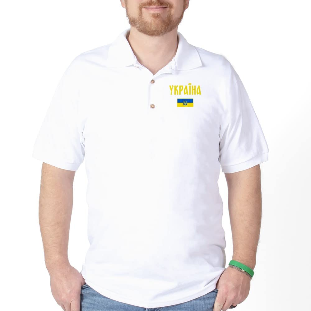Ukraine T-Shirt & Ukrainian Golf Polo Shirt - Patriotic Apparel for Golf, Casual Wear & National Pride