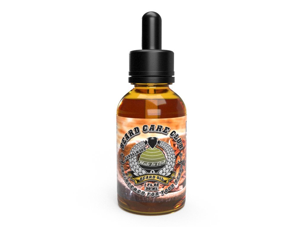 Premium Sandalwood Beard Oil for Men - Natural Growth & Conditioning - Moisturizes & Softens Facial Hair - Ideal for Daily Grooming & Styling