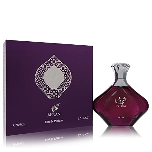 Afnan Turathi Purple Eau De Parfum Spray - 3 oz Luxury Arabian Perfume for Women & Men | Romantic Date Night & Special Occasion Fragrance