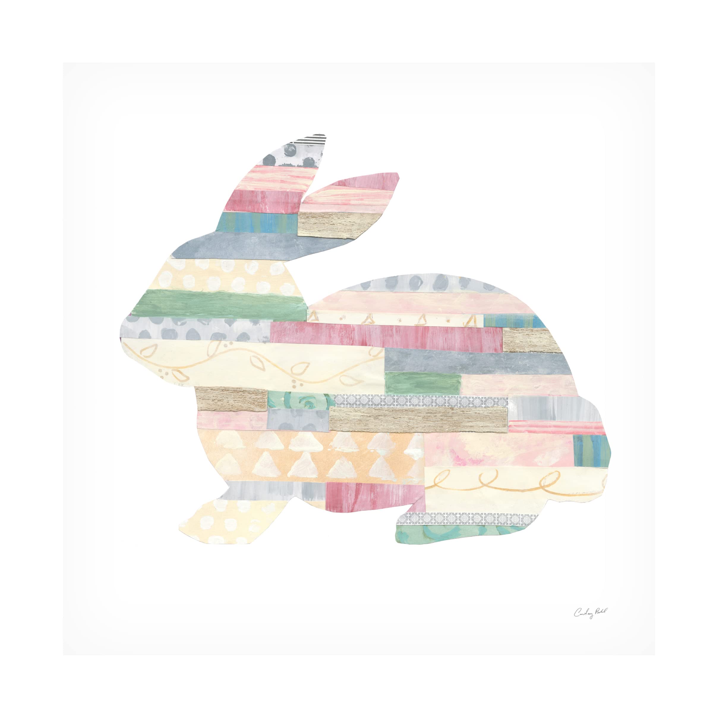Trademark Fine Art 'Spring into Easter IV' Canvas Print by Courtney Prahl - Easter Home Decor, Wall Art for Living Room & Bedroom