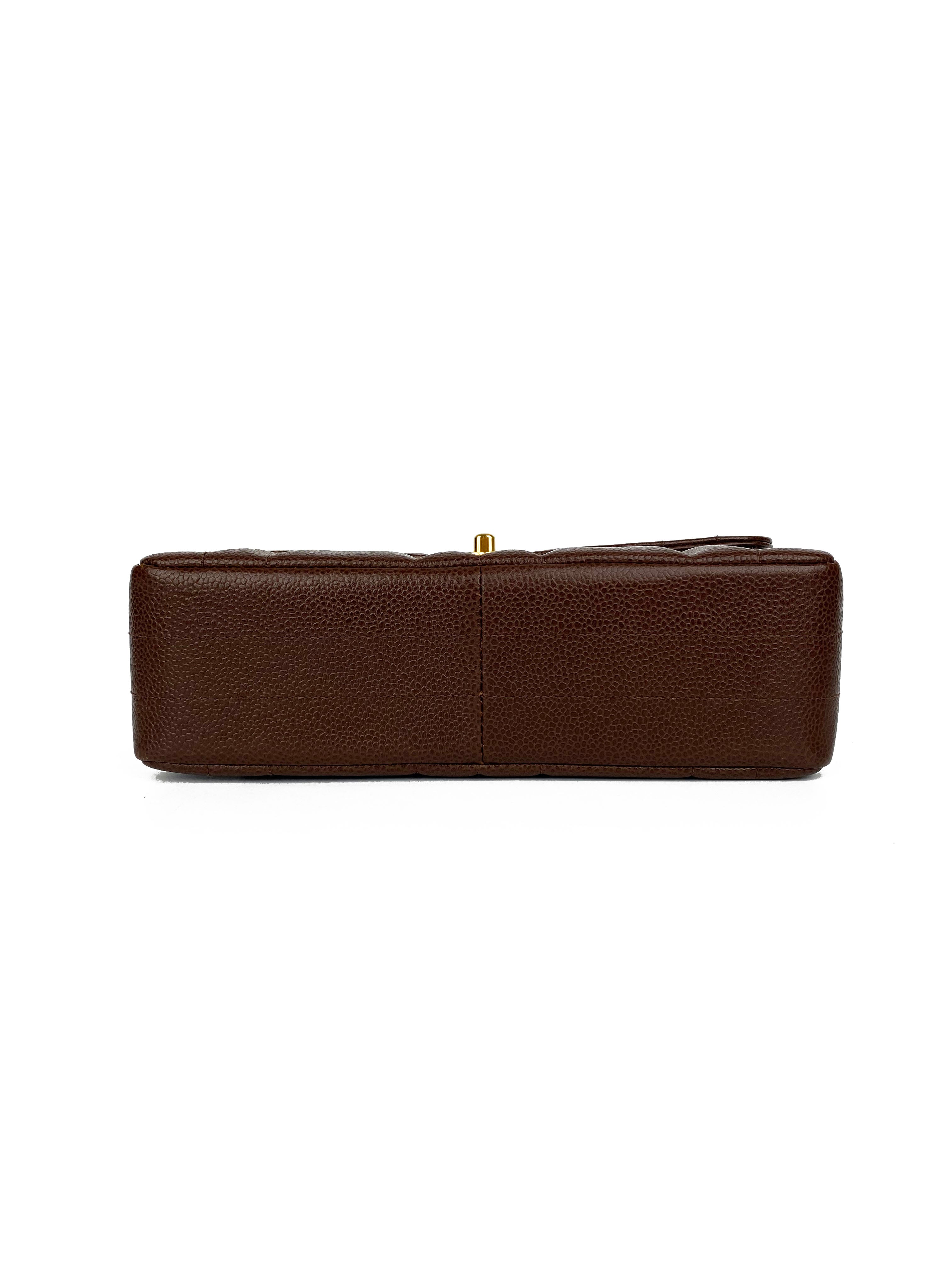 Authentic Chanel Vintage Brown Small Flap Bag - Classic Luxury Handbag for Women, Perfect for Date Night & Special Occasions