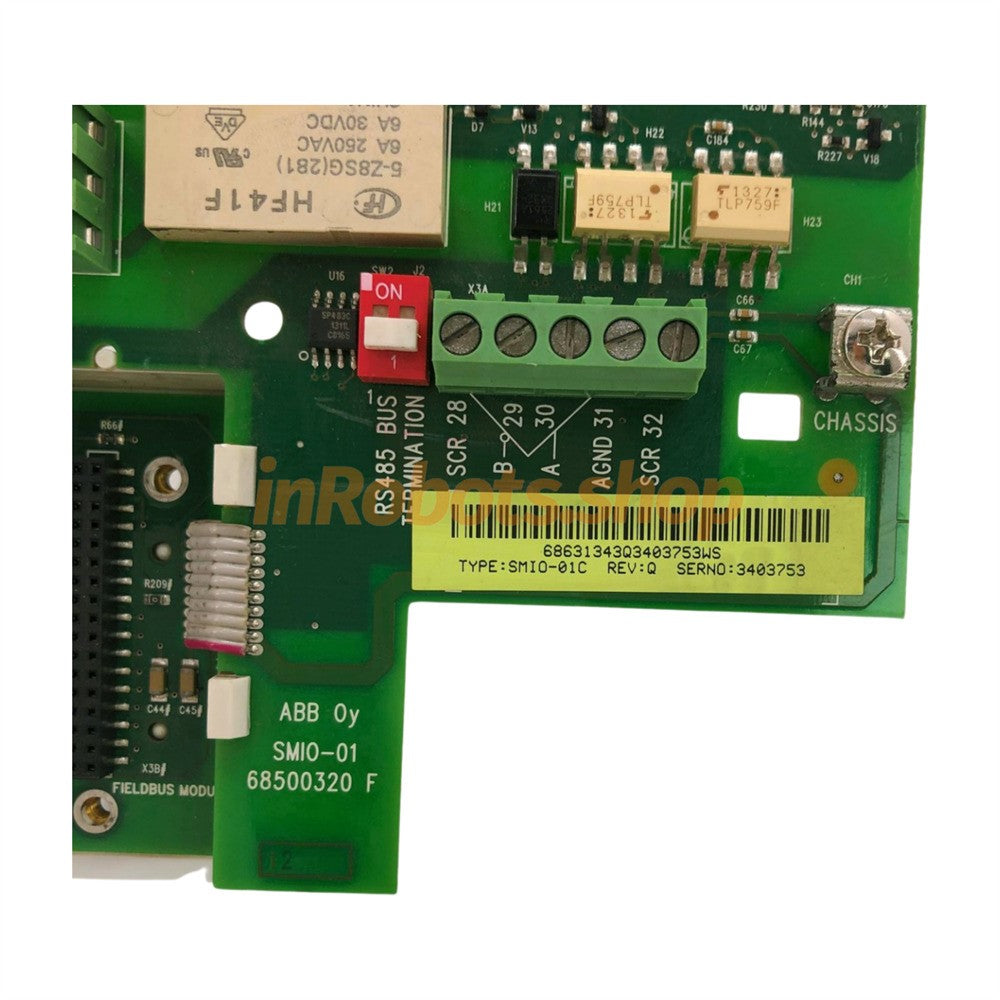 ABB SMIO 01C 68500320 Industrial Control Board for Automation Systems - Perfect for PLC, Robotics, and Manufacturing Equipment