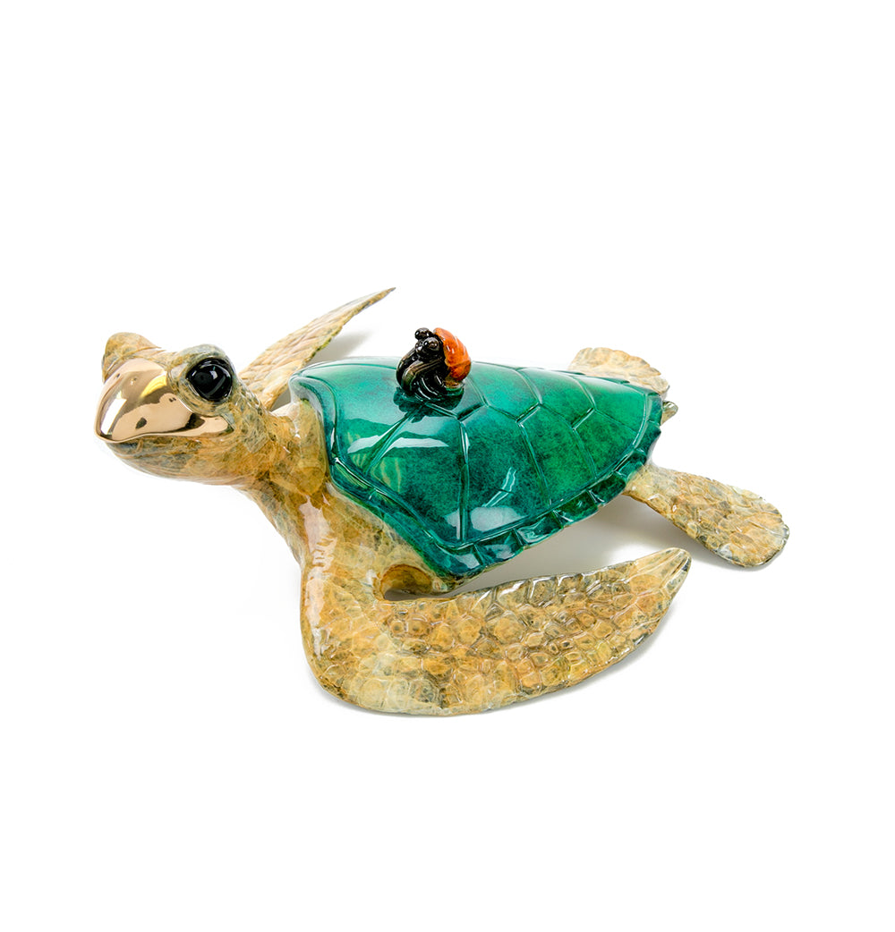 Chris Barela Bronze Sculpture Sidekick BT18 - Handcrafted Art Collectible for Home & Office Decor