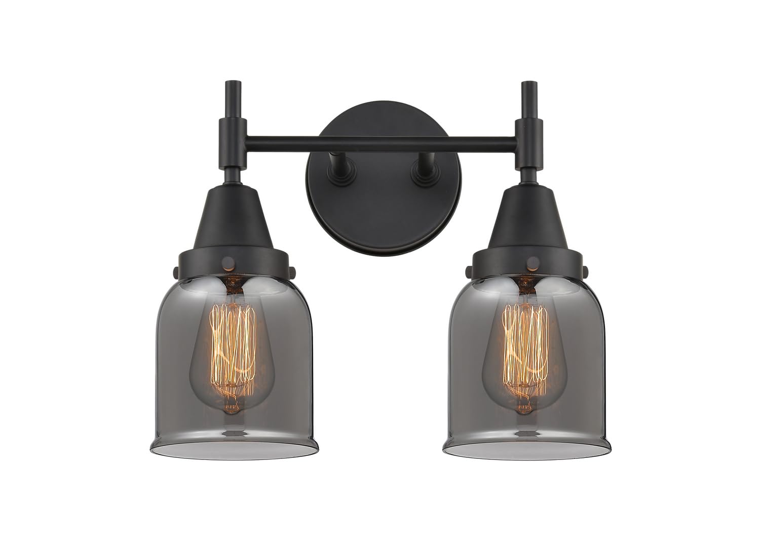 Innovative 447-2W-BK-G53-LED Transitional LED Bathroom Vanity in Black Finish - Modern Lighting for Bathroom, Powder Room & Home Decor
