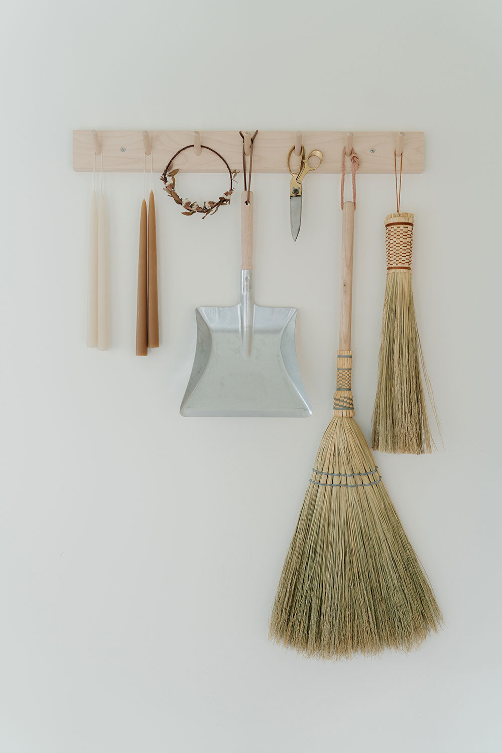 Premium Woven Hearth Broom for Fireplace - Natural Bristle Fireplace Broom with Wooden Handle - Perfect for Cleaning Ashes, Soot and Debris from Fireplace, Wood Stove or Hearth