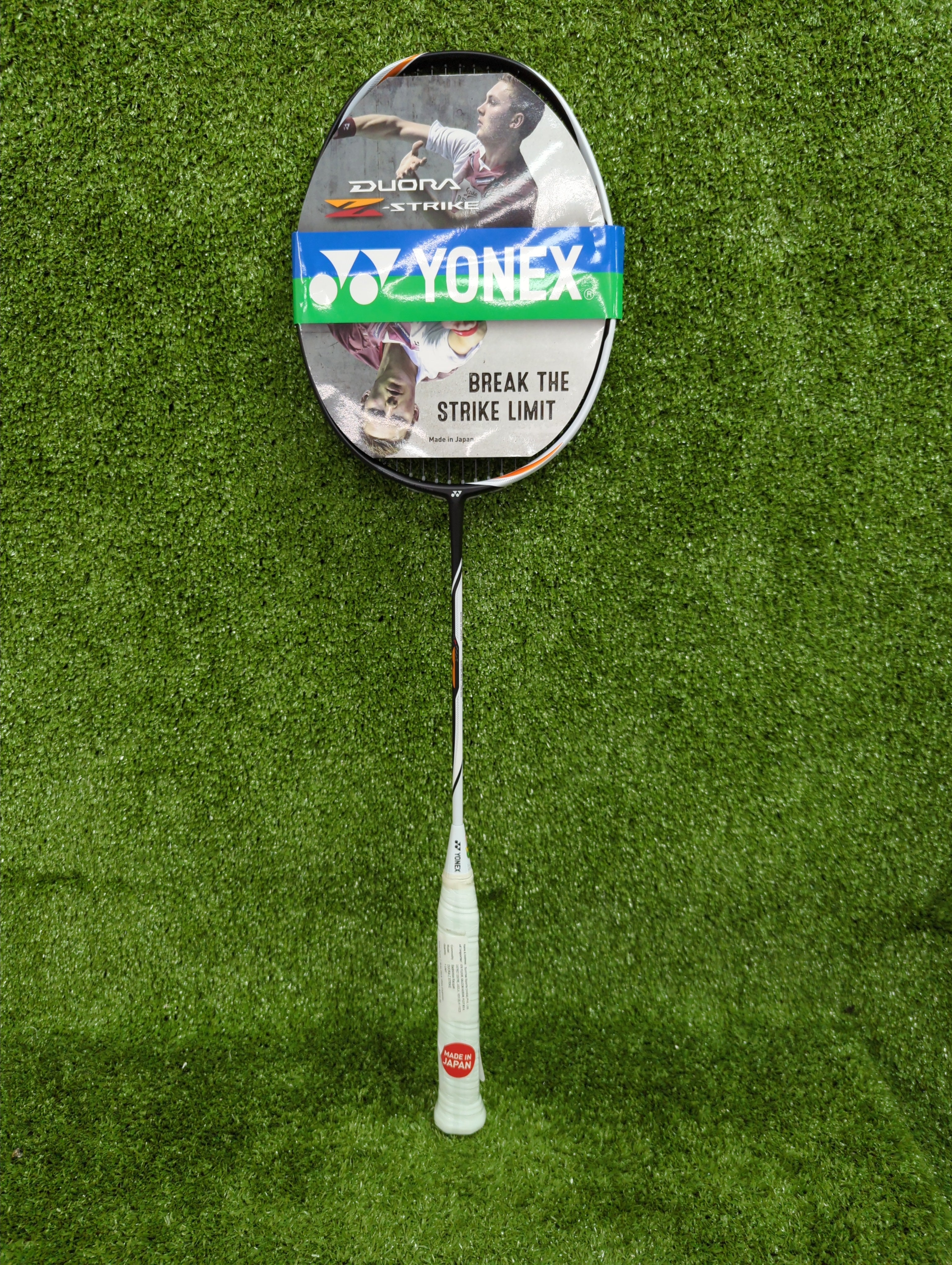 Yonex Duora Z Strike Black White Badminton Racket - Prestrung High-Performance Racquet for Professional Players | Made in Japan | Perfect for Tournaments & Training Sessions