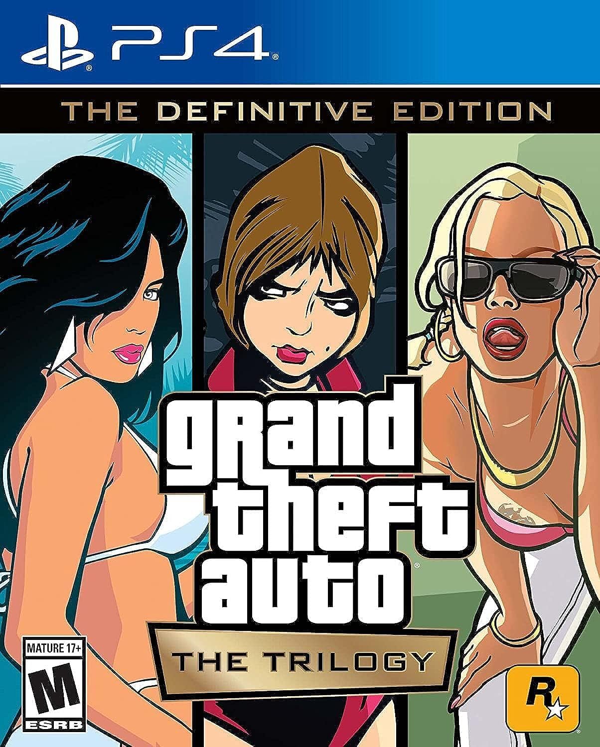 Grand Theft Auto: The Trilogy - The Definitive Edition for PlayStation 4 | Open-World Action Adventure Game | Perfect for GTA Fans & Action Game Lovers