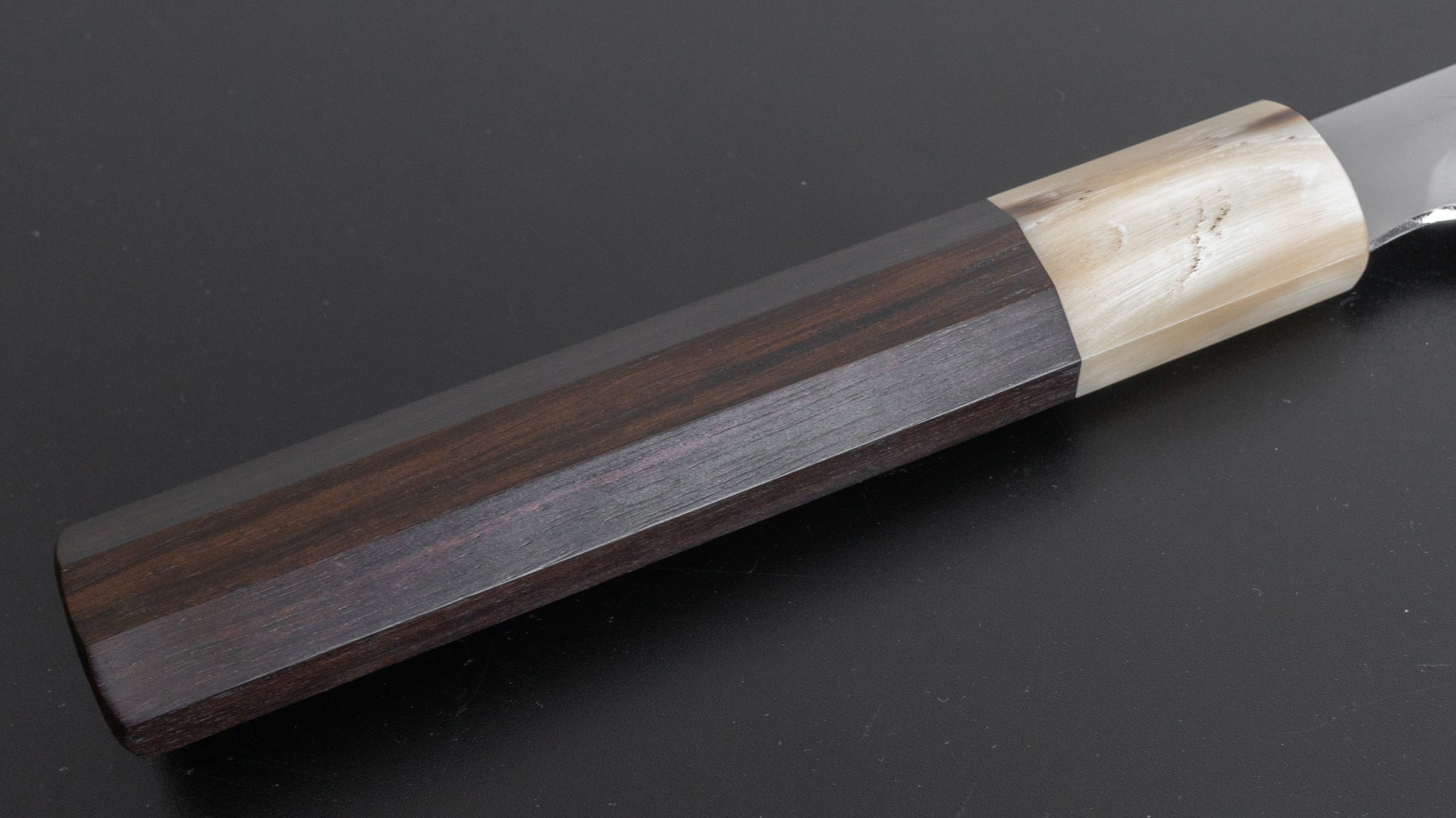 Hitohira Togashi Kyuzo White #1 Fuji Hakumon Mizu Honyaki Gyuto 240mm Japanese Chef Knife with Taihei Makassar Ebony Handle (#036/Saya) - Premium Kitchen Knife for Sushi, Sashimi & Meat Cutting