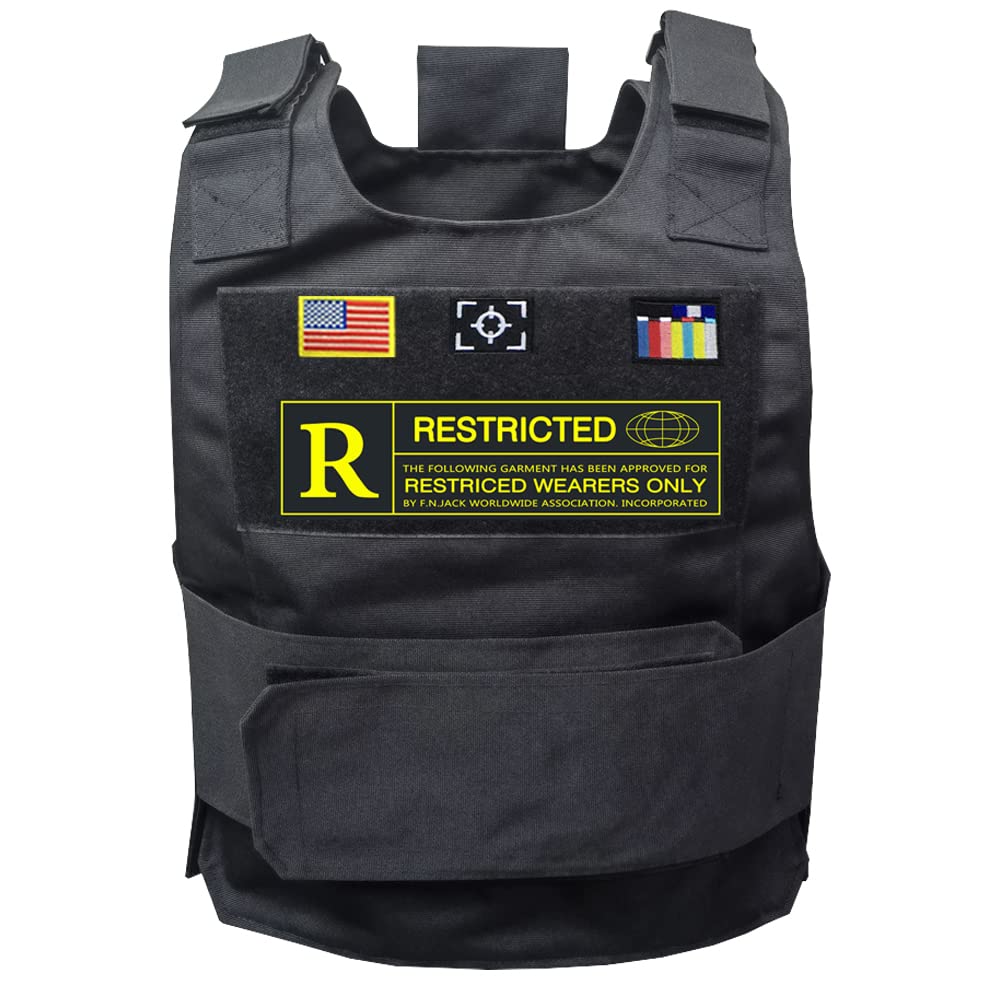 Tactical Molle Vest with Custom Patches - Durable Military Vest for Airsoft, Hunting, Outdoor Adventures & Survival Gear | Perfect for Tactical Training, Paintball, Camping & Hiking