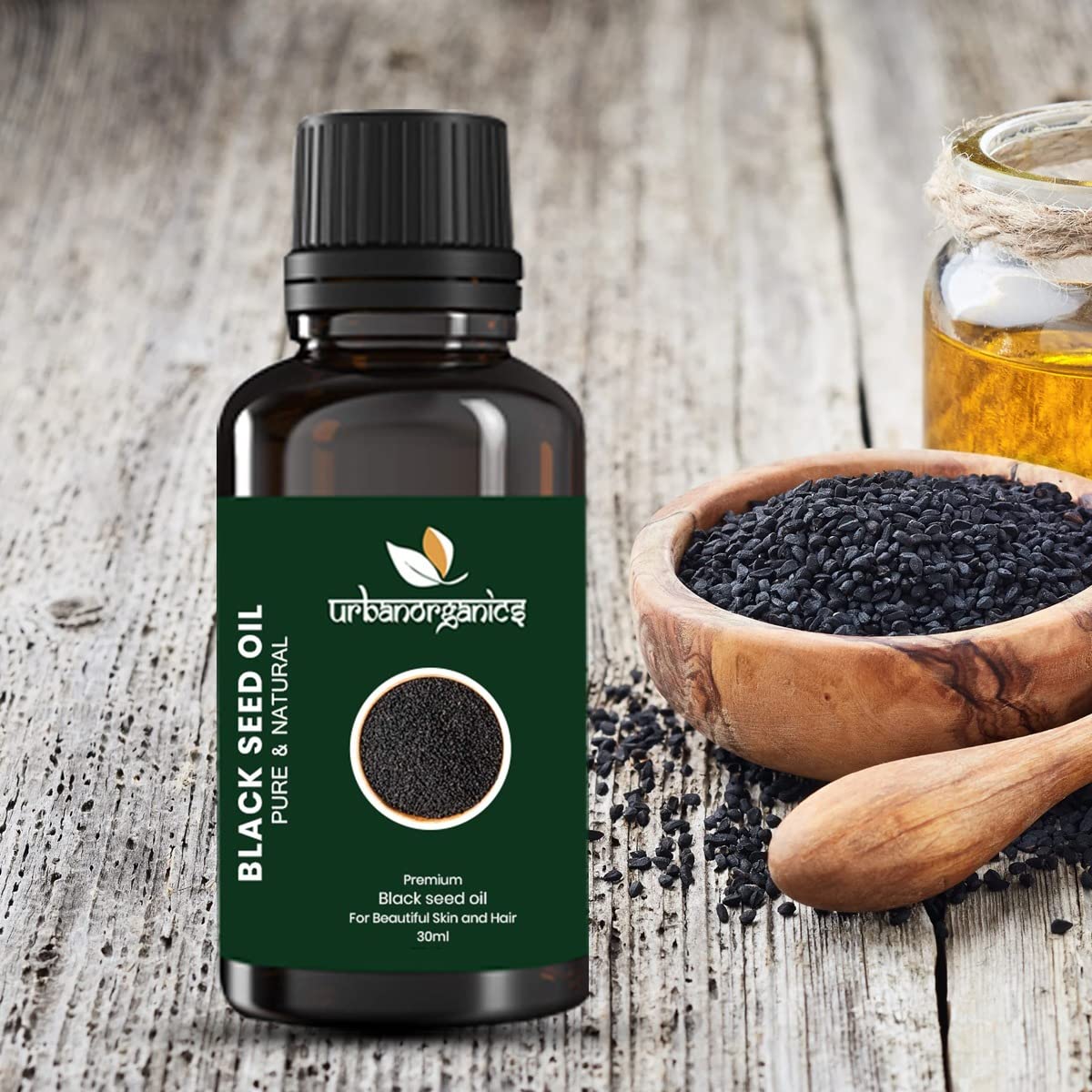 Organic Black Seed Oil for Hair Growth & Skin Care - Anti-Hairfall Treatment, Moisturizes Dry Skin, Adds Shine & Softness (30ml) | Perfect for Daily Hair & Skin Routine, Natural Beauty Regimen