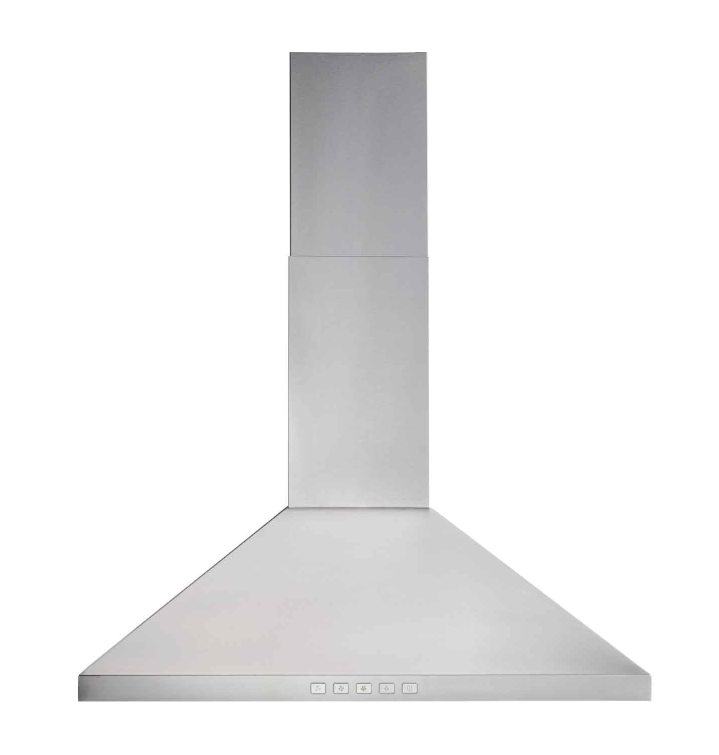 Broan 24-Inch Stainless Steel Range Hood with 450 CFM Pyramidal Design - BWP1244SS - Perfect for Modern Kitchens & Open-Concept Homes