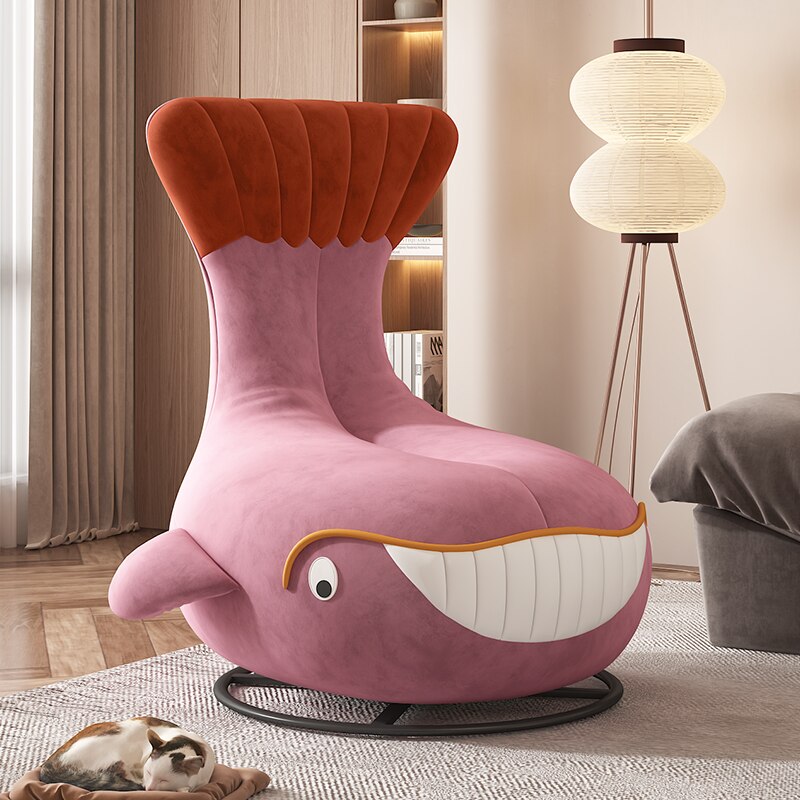 Whale Shaped Kids Sofa - Soft & Playful Children's Furniture for Playroom, Nursery or Bedroom | Cozy Seating for Reading Nook, Playtime & Relaxation