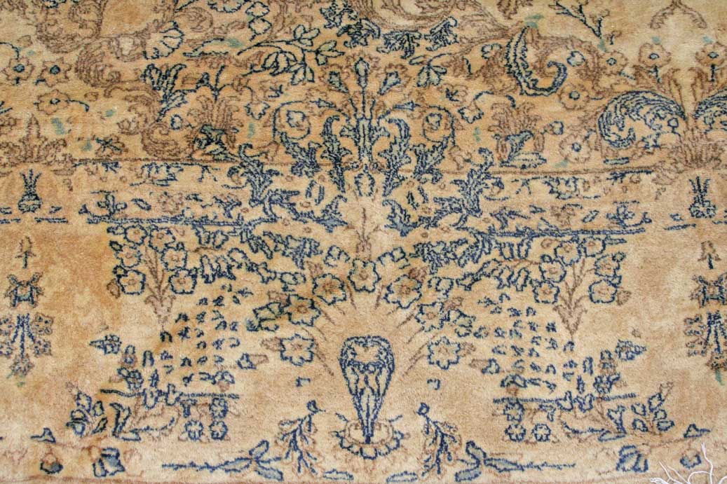 Antique Lavar Kerman Handwoven Traditional Persian Rug - Vintage Oriental Carpet JF3867 for Living Room, Bedroom & Home Decor