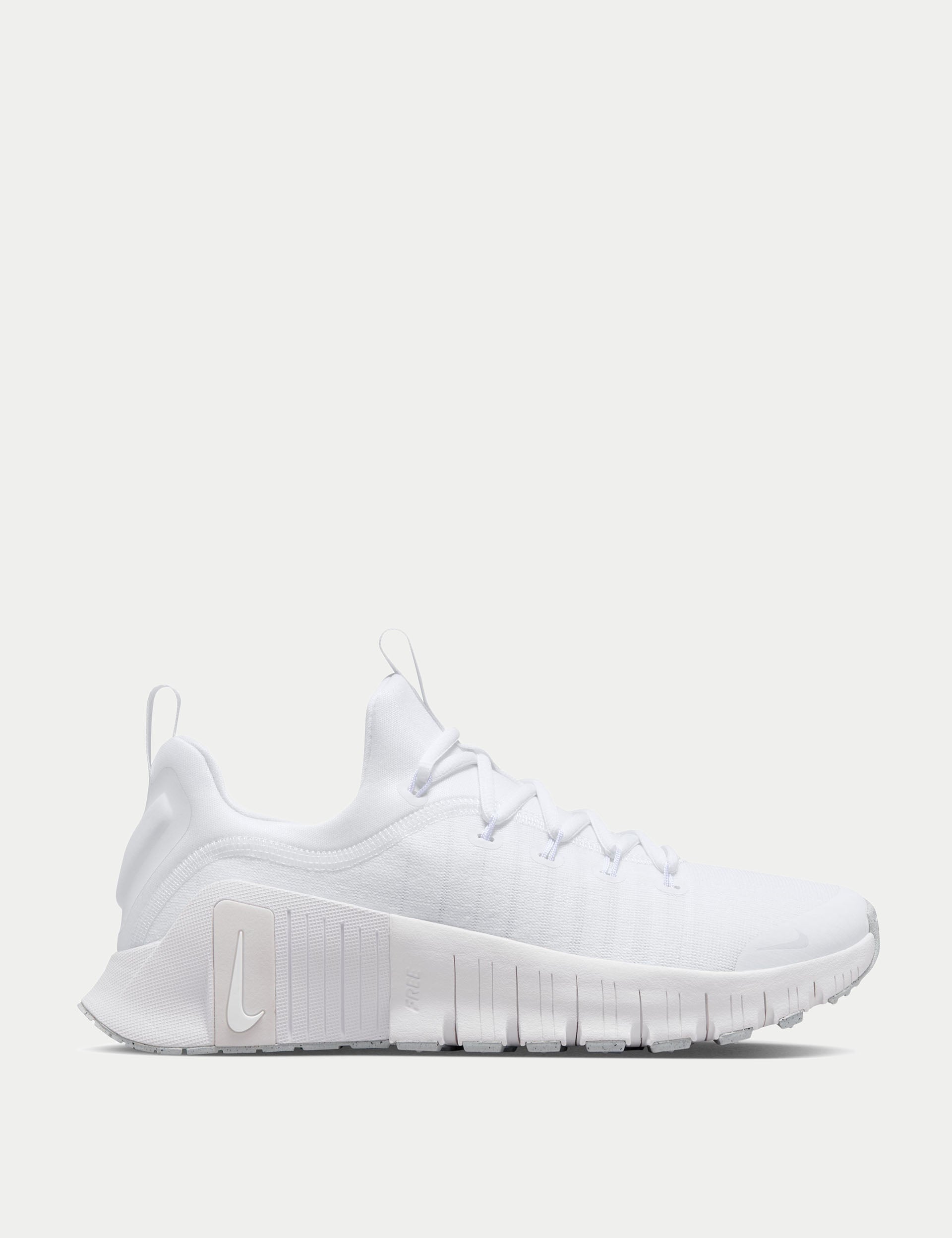 Nike Free Metcon 6 Training Shoes - White/Platinum Tint | CrossFit, Gym & Weightlifting Workouts | Perfect for HIIT, Strength Training & Functional Fitness