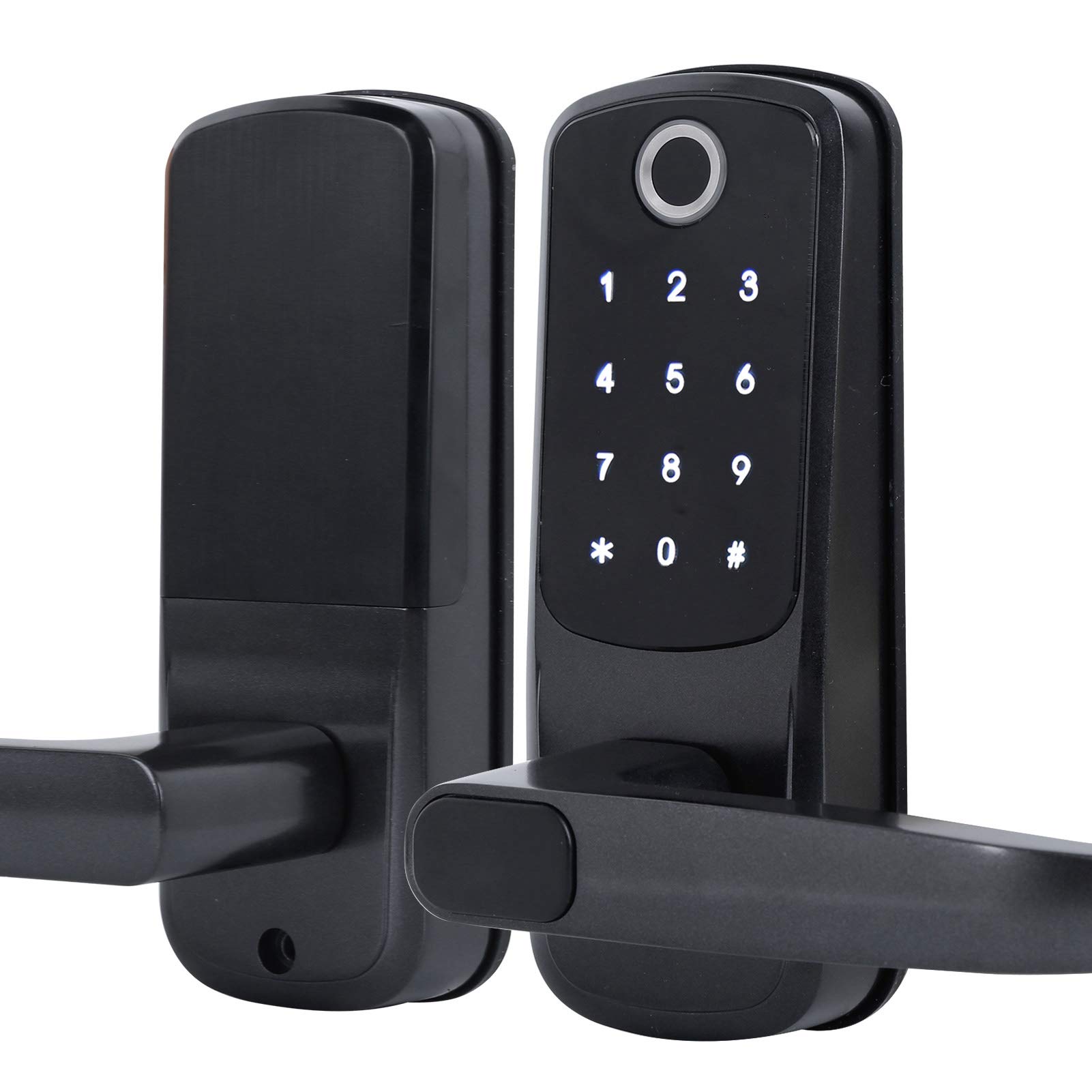 Smart Biometric Fingerprint Door Lock - Keyless Entry with Remote Control, Virtual Password & Alexa Voice Control - Secure Electronic Lock for Home, Office & Apartment Use