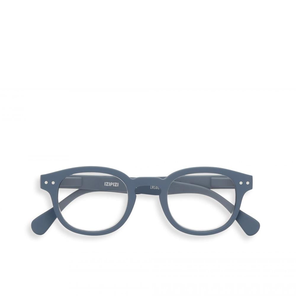 #C Reading Glasses (Grey) - Blue Light Blocking & Anti-Glare for Computer, Reading & Office Work - Comfortable Lightweight Eyewear for Men & Women