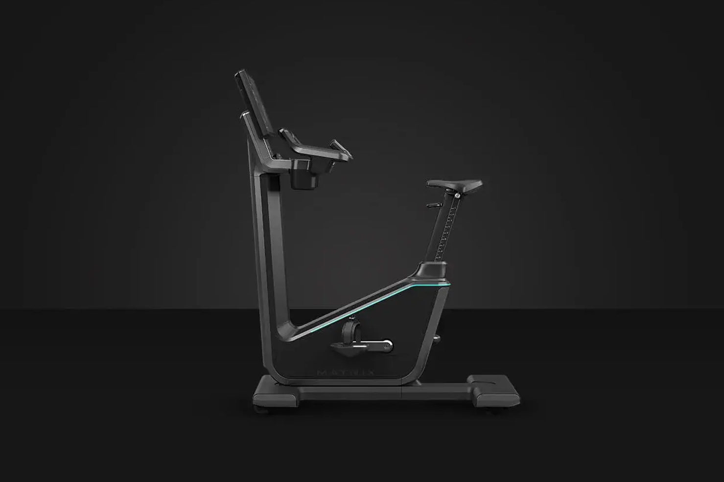 Matrix Onyx Upright Exercise Bike for Home Gym - Indoor Cycling Bike with LCD Monitor & Adjustable Resistance - Perfect for Cardio Workouts, Weight Loss & Fitness Training