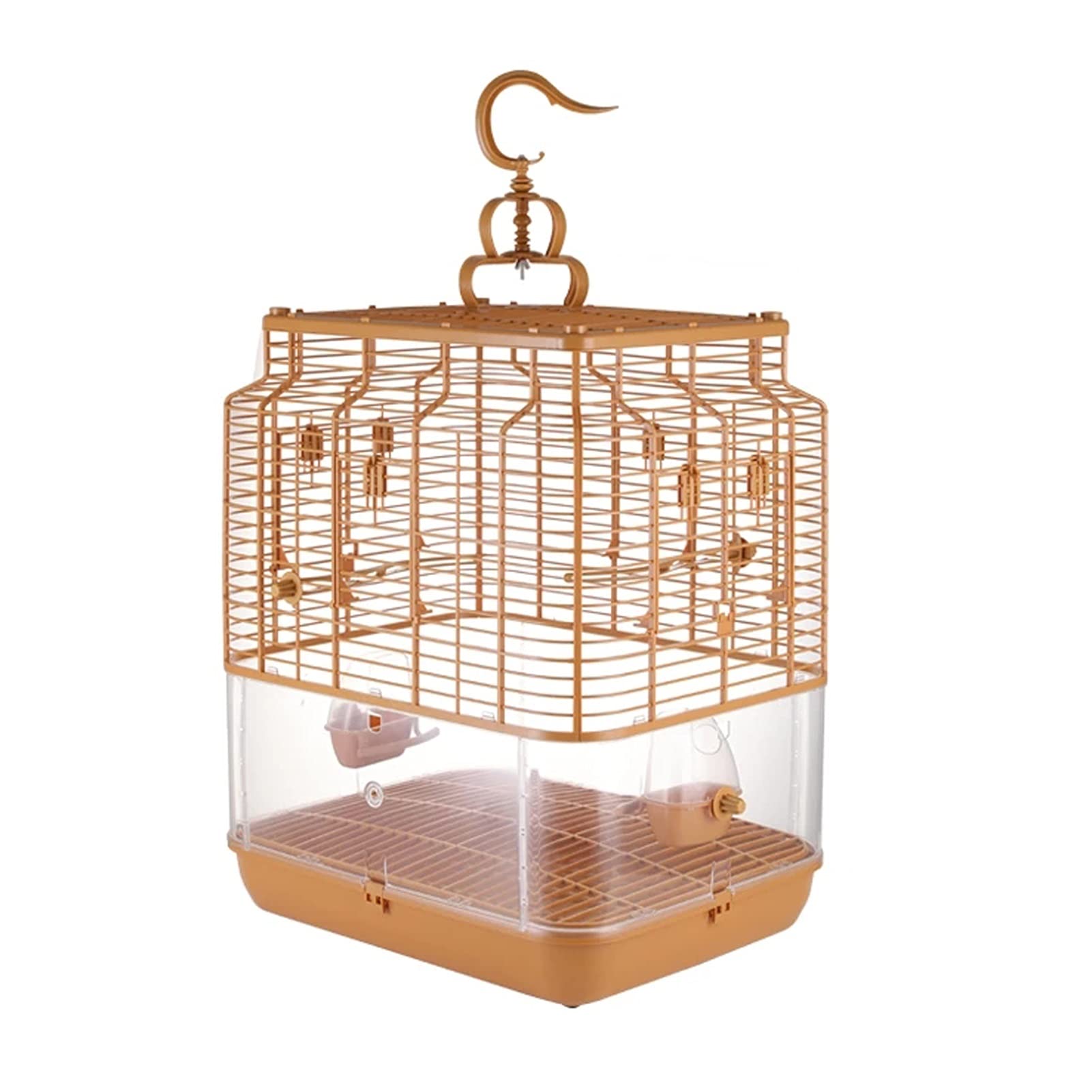 Luxury Large Acrylic Bird Cage for Macaws - 38cm Spacious Waterproof Design for Indoor & Outdoor Use - Perfect for Parrots, Cockatoos & Exotic Birds - Home, Garden & Aviary Decor