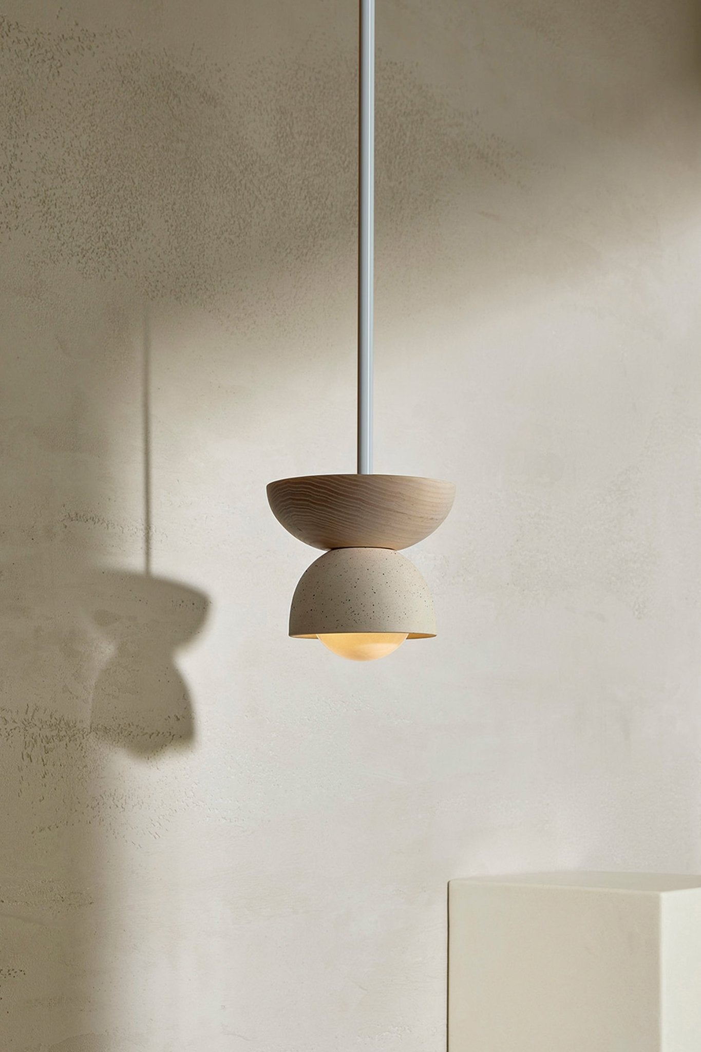 Terra 00 Pendant Light with Solid Rod - Modern Industrial Ceiling Fixture for Kitchen Island, Dining Room & Living Room Decor