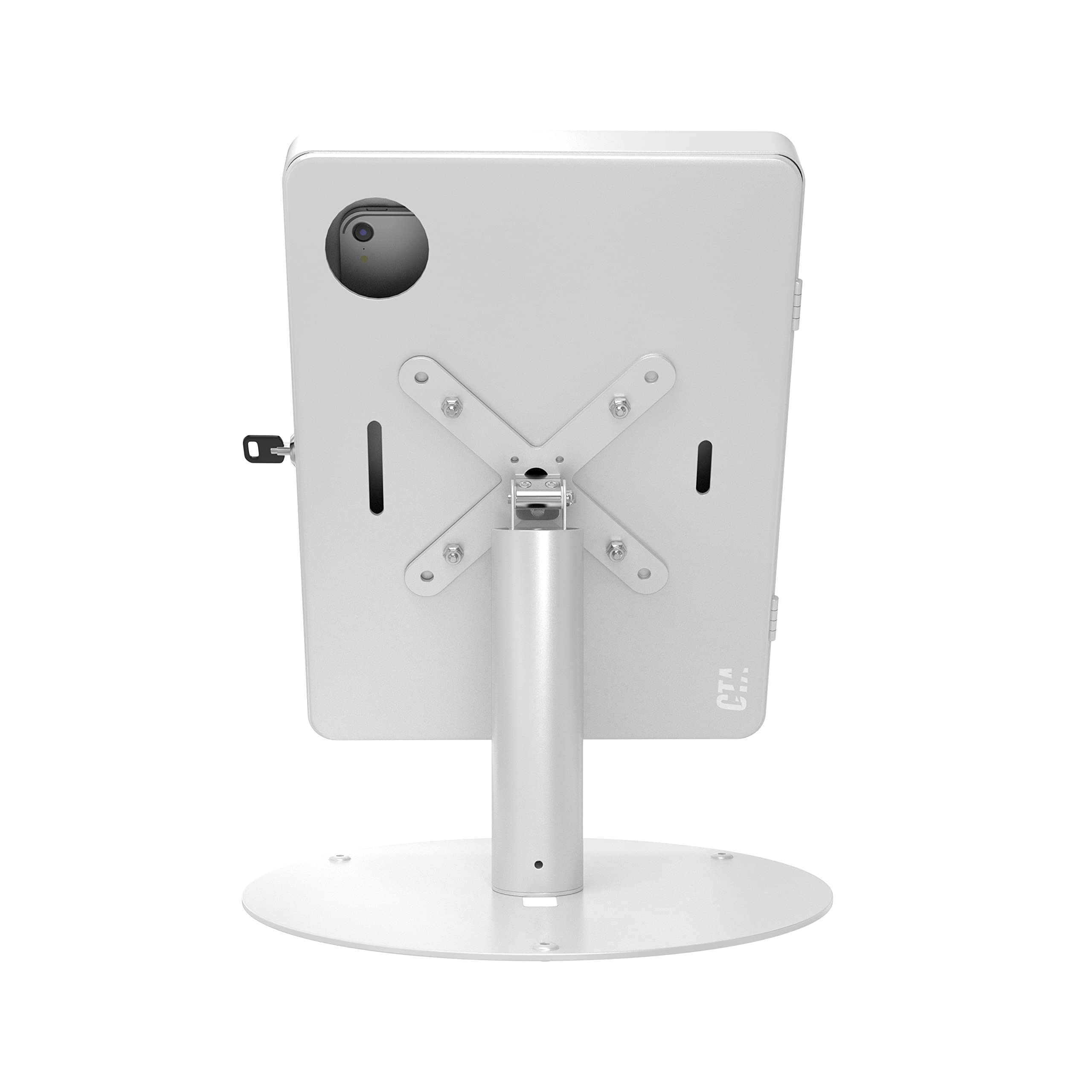 Hyperflex Kiosk Stand - Heavy Duty Secure Tablet Enclosure for iPad Mini A17 Pro, Samsung Tab A 8