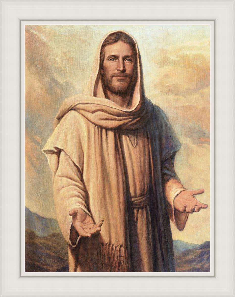 Abide With Me Large Wall Art - Inspirational Canvas Print for Living Room, Bedroom & Office Decor - Perfect for Home, Church & Spiritual Spaces