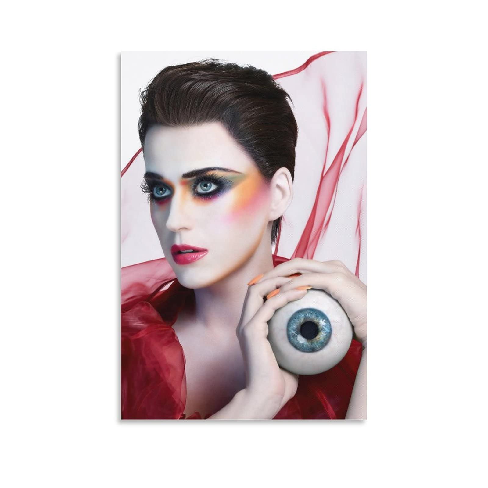Katy Perry Poster - Vintage Retro Music Wall Art Decor, 12x18 Inches (30x45cm), Canvas Print for Bedroom, Living Room & Office - Perfect Gift for Music Fans & Home Decoration