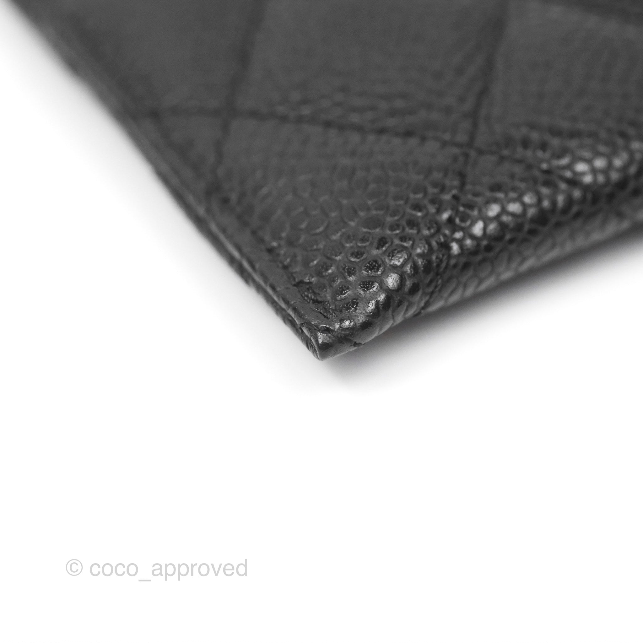 Chanel Classic Flat Card Holder in Black Caviar Leather with Gold Hardware - Perfect for Everyday Use & Luxury Gift Giving