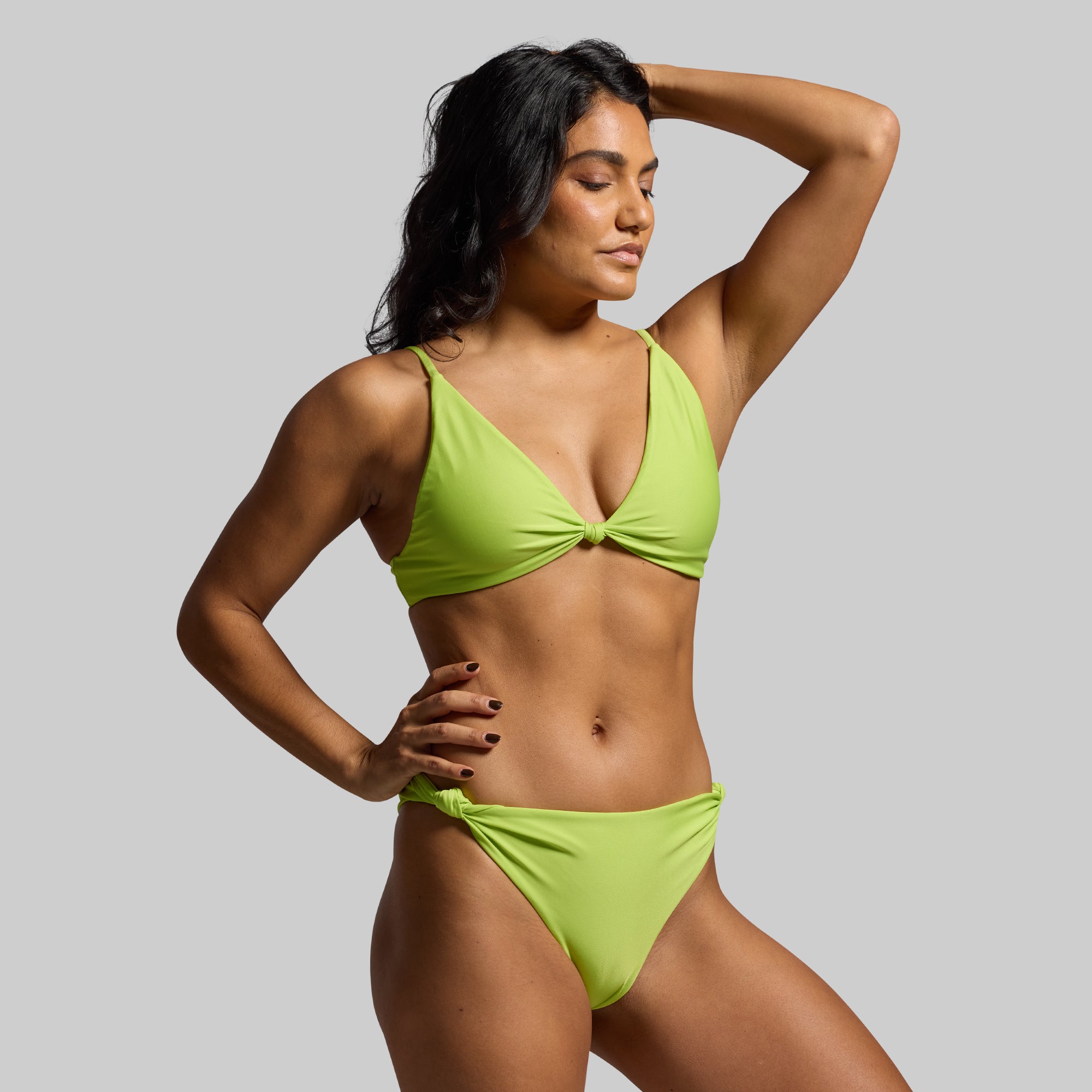 Solstice Bikini Top - Women's Swimwear in Vibrant Lime Green | Perfect for Beach Vacations, Pool Parties & Summer Getaways