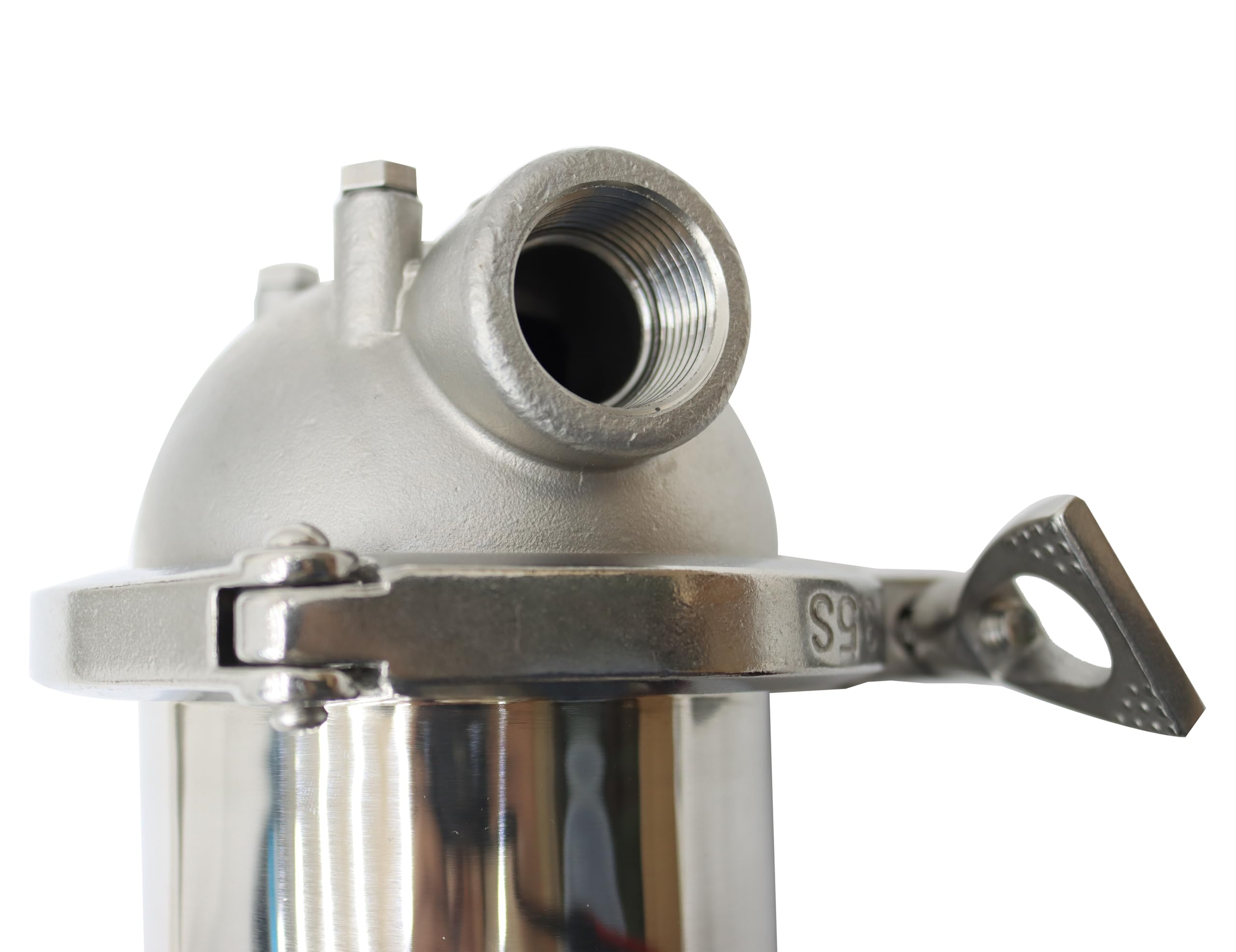 TECHTONGDA Stainless Steel Water Filter Housing - 3/4 Inch NPT for 10 Inch Filter Cartridge - 145 PSI Pressure Rating - Perfect for Home & Commercial Water Filtration Systems