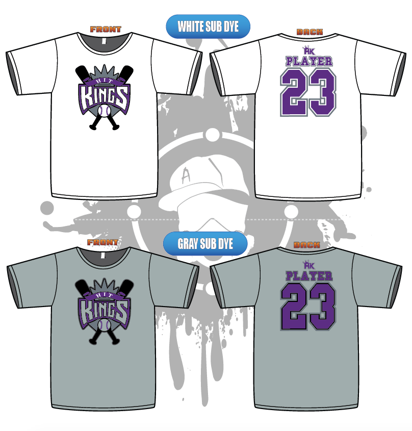Purple Kings Men's Sublimation Dye T-Shirt - Soft & Breathable for Casual Wear, Gym & Everyday Outfits
