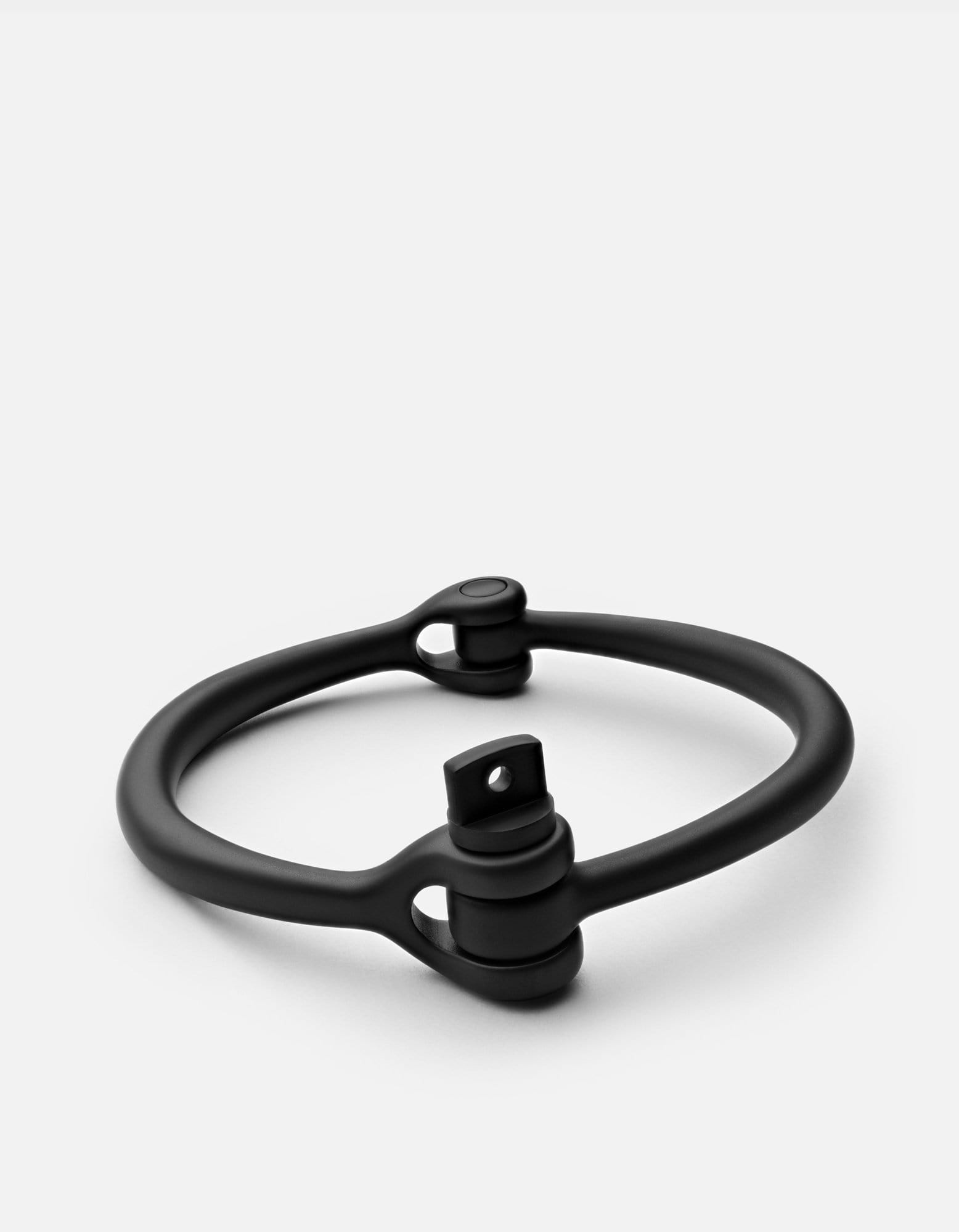 Reeve Cuff Noir Bracelet for Women - Stylish Black Leather Wristband for Everyday Wear, Date Night & Office Accessories