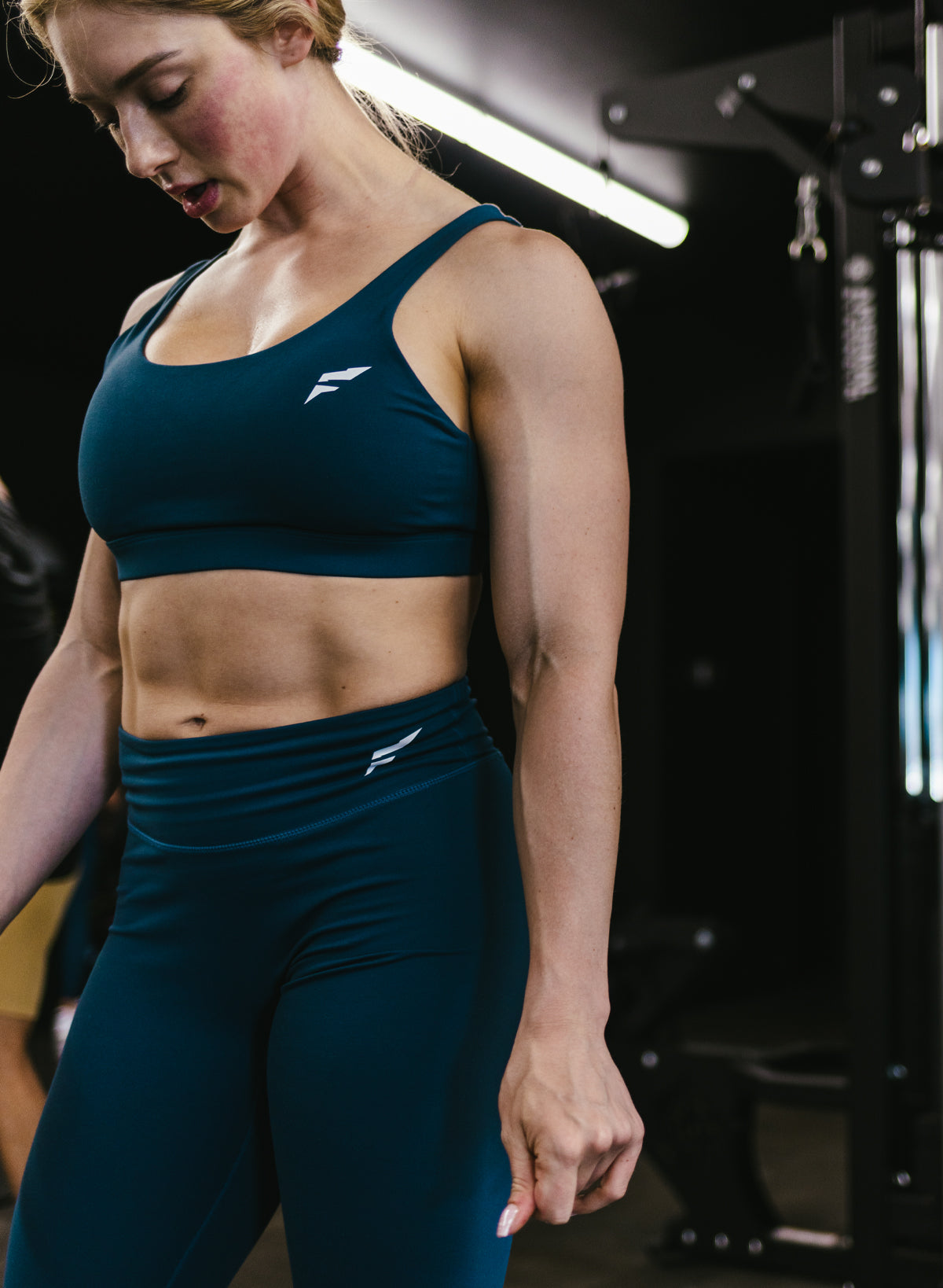 Crisscross Essential Bra - French Navy - Comfortable Support for Yoga, Workouts & Everyday Wear