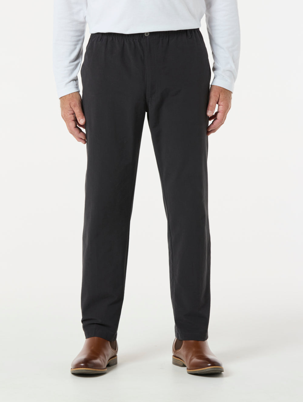 Woodbury Pull On Pants for Women - Comfortable Stretch Waist Casual Trousers - Perfect for Work, Travel & Everyday Wear